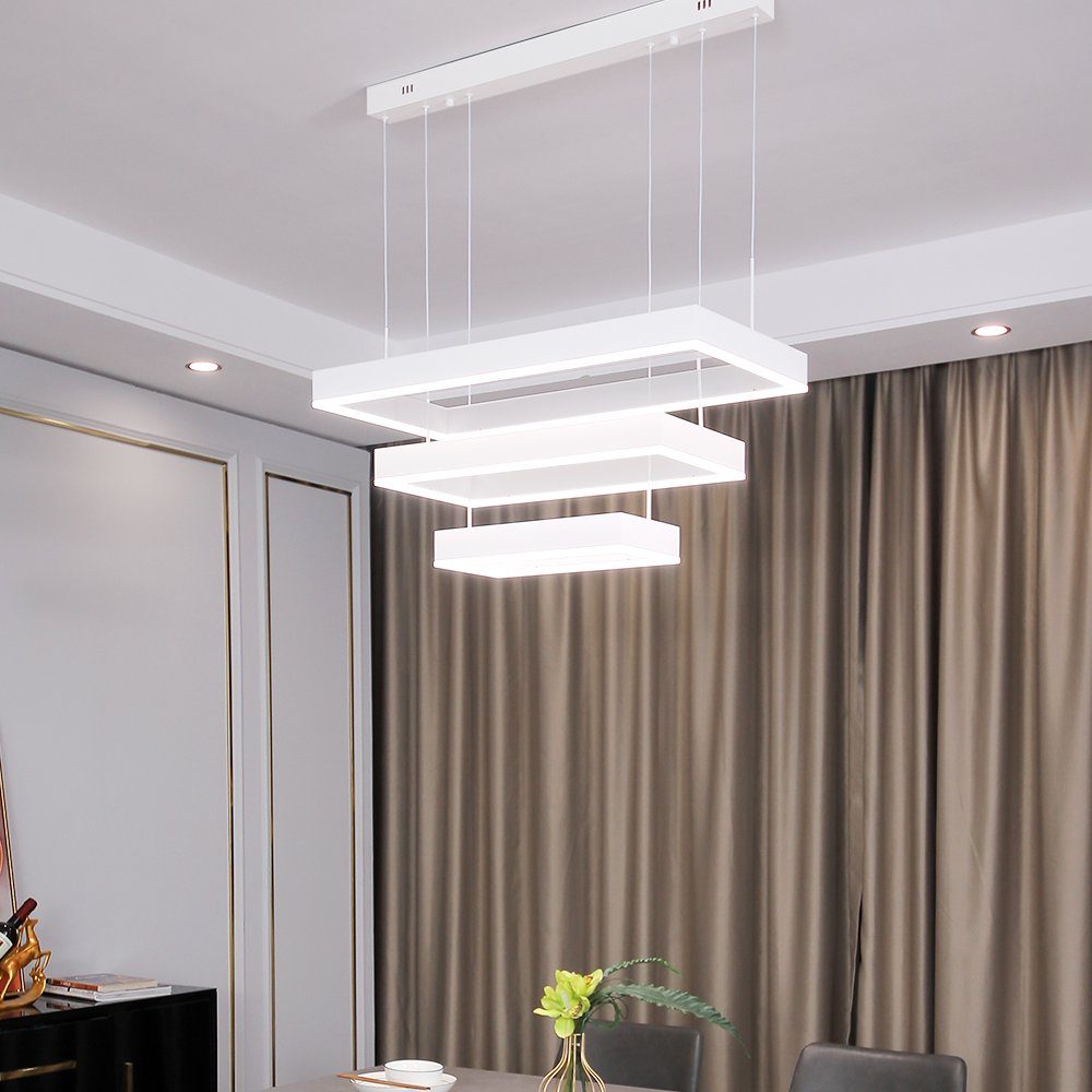 Euroton LED Pendelleuchte LED Pendelleuchte 6053 Fernbedienung warmweiß bis kaltweiß einstellbar, LED fest integriert