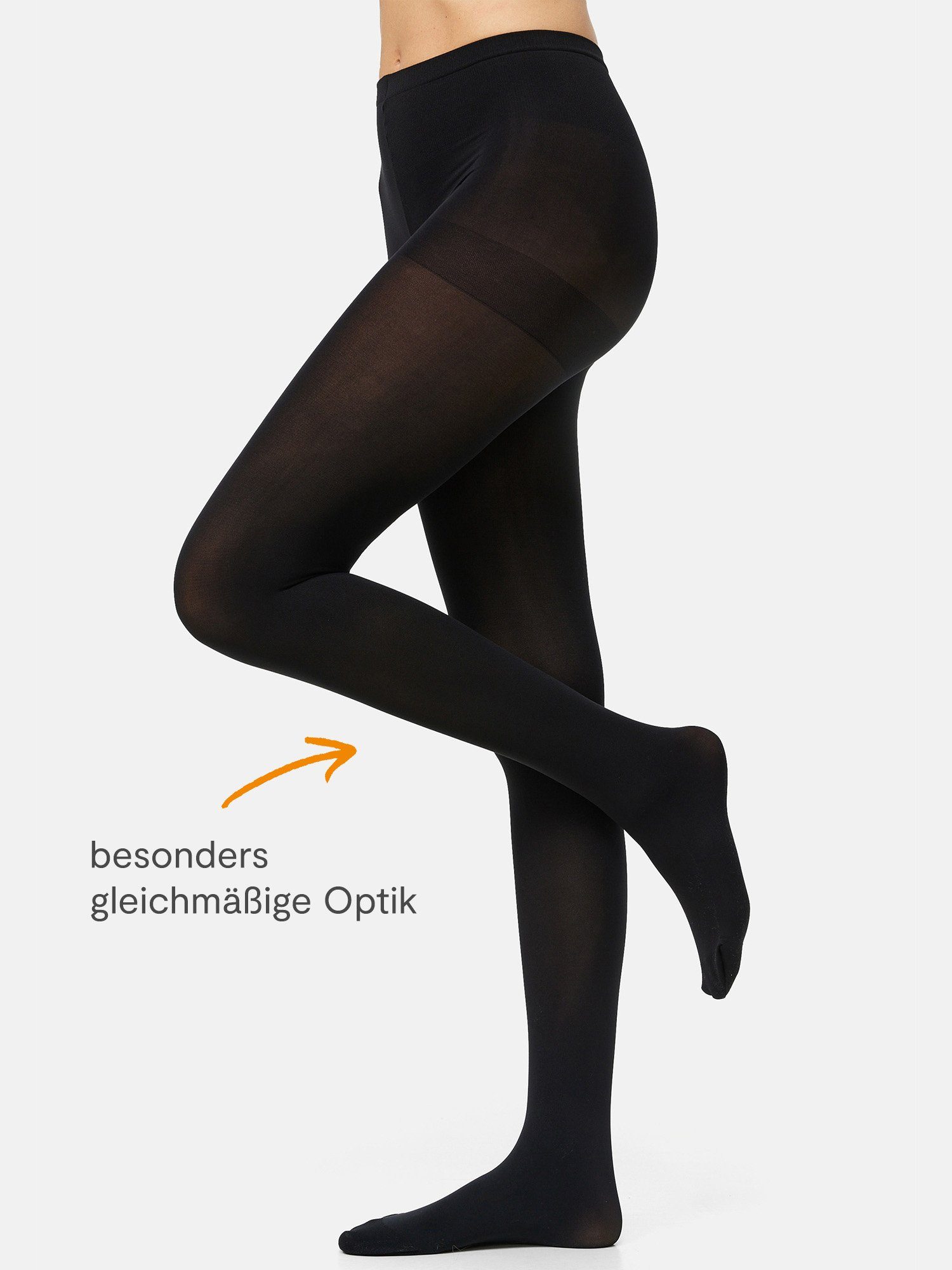 Nur Die Feinstrumpfhose Ultra Blickdicht 80 DEN Damen (1er/3er/6er/9er Pack 1 St) nylon blickdicht opaque frauen multi-pack Fein-strumpfhose softbund – Bild 2 von 5