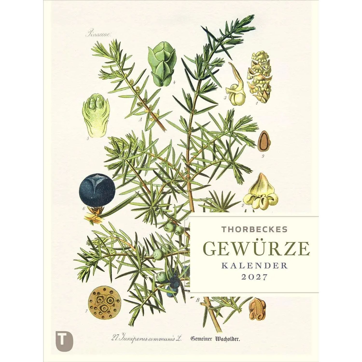 Thorbecke Verlag Wandkalender Thorbeckes Gewürze-Kalender 2027