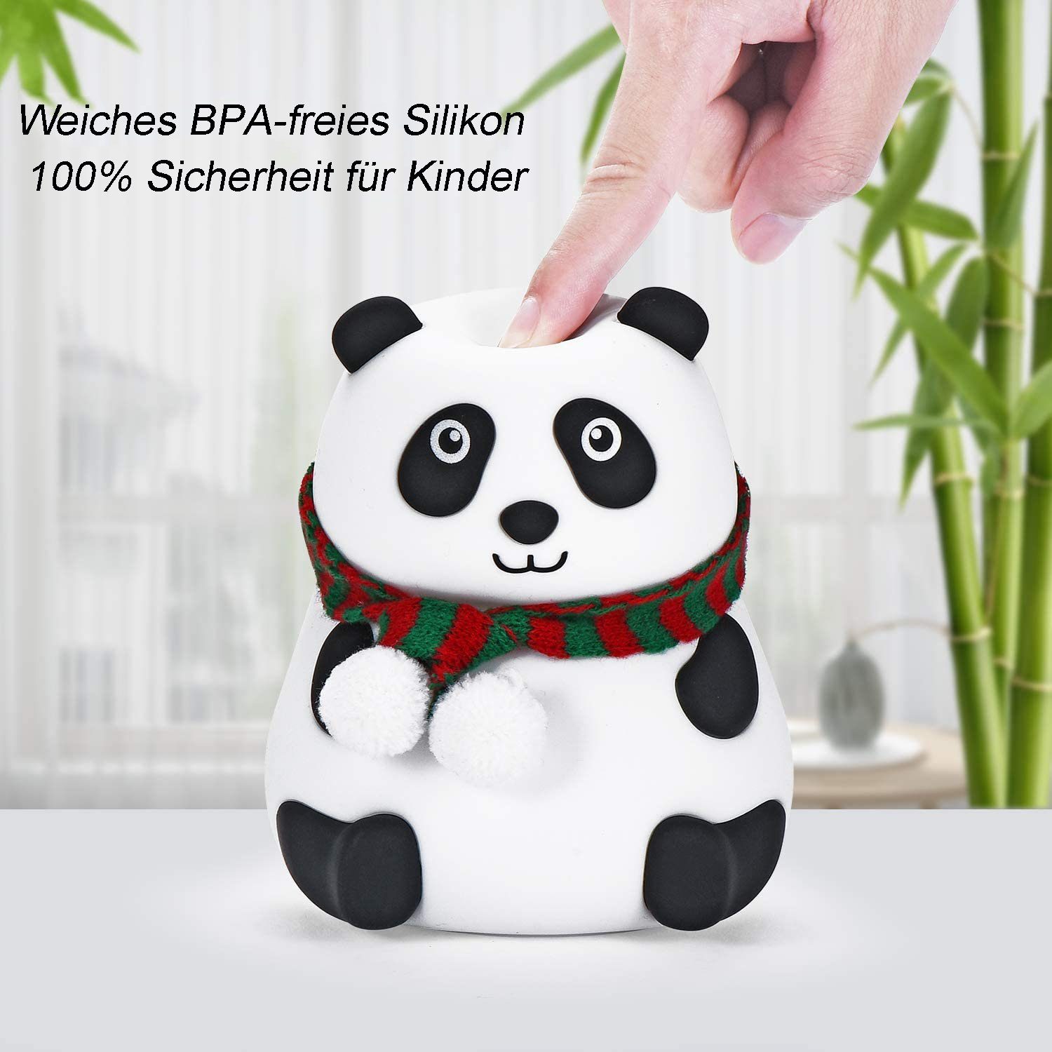 Panda wechselnde Nachtlicht. Farbe Haiaveng Baby, Silikon LED Nachtlicht Lampe, 7 für Bär Tier Kleinkind