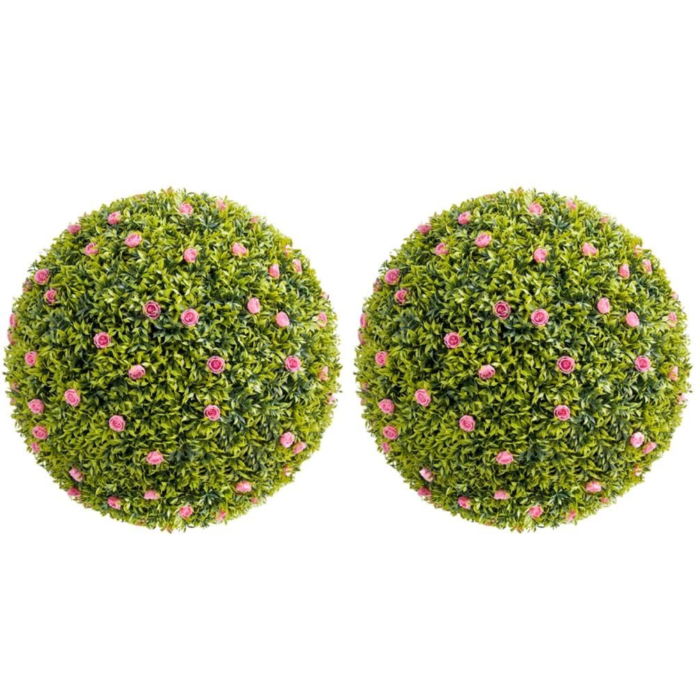 Kunstblume Künstliche Topiary Kugeln für Home Decor hängende Topiary Kugeln, GarveeMore