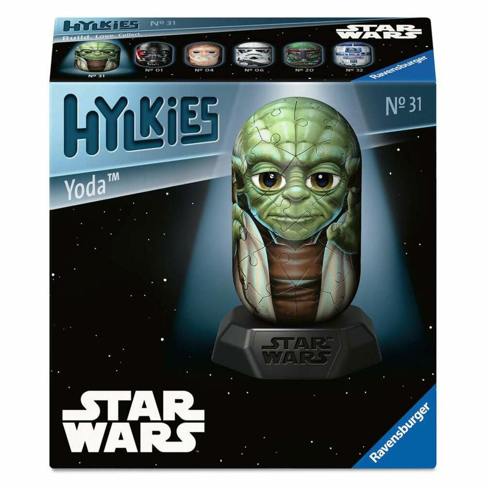 Ravensburger 3D-Puzzle Hylkies Star Wars Yoda, 54 Teile, 54 Puzzleteile