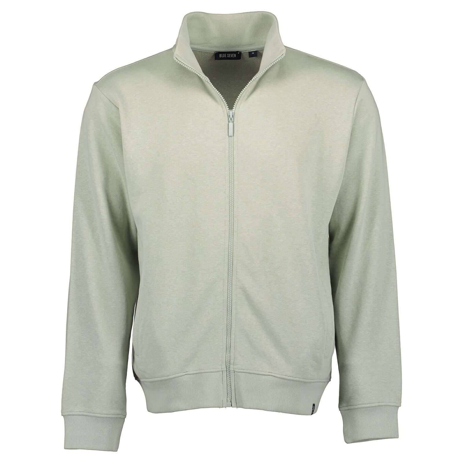 Blue Seven Sweatjacke 324056 Herren Sweatjacke mit Stehkragen - Freizeitjacke mit Reißverschluss