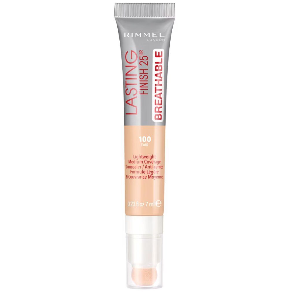 Rimmel Concealer Lasting Finish Natural Medium Coverage Creme Concealer 100 Fair 7 ml