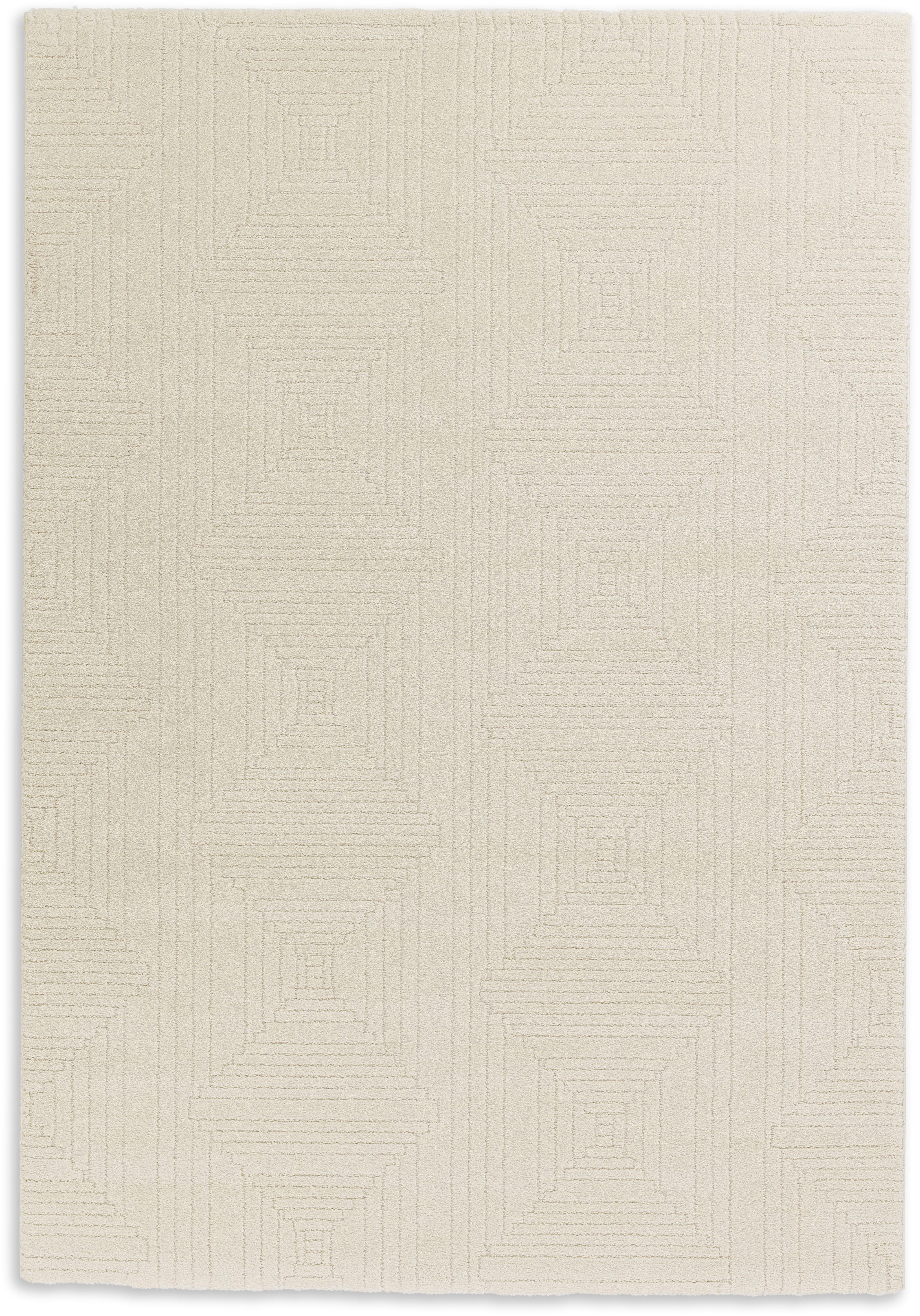 SCHÖNER WOHNEN-Kollektion Teppich Pure 6317-243, rechteckig, Höhe: 22 mm, Kurzflor, Hoch Tief Struktur, Wohnzimmer, Schöner Wohnen Kollektion