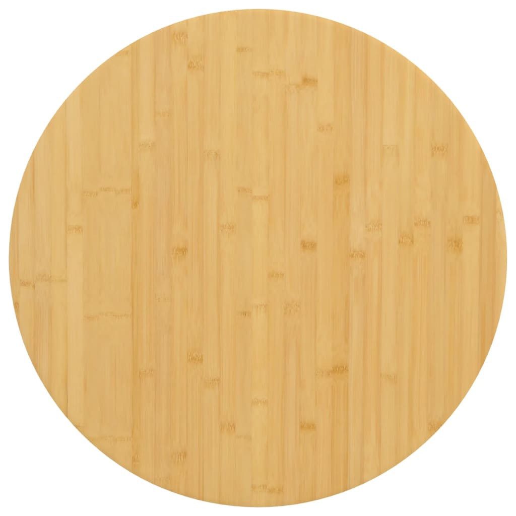 vidaXL Tischplatte Tischplatte Ø70x1,5 cm Bambus (1 St)