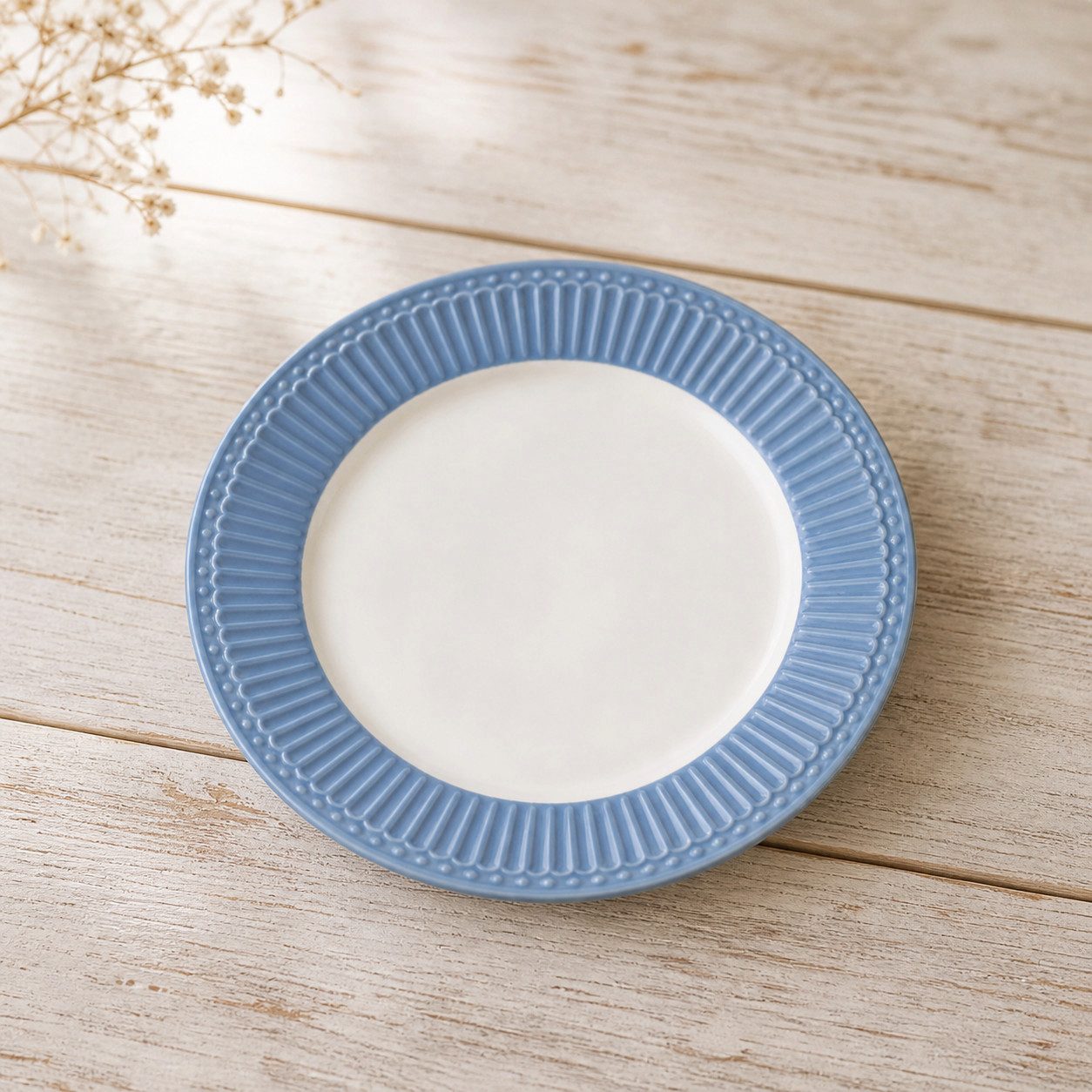 Greengate Frühstücksteller GreenGate Frühstücksteller Alice Himmelblau 23 cm