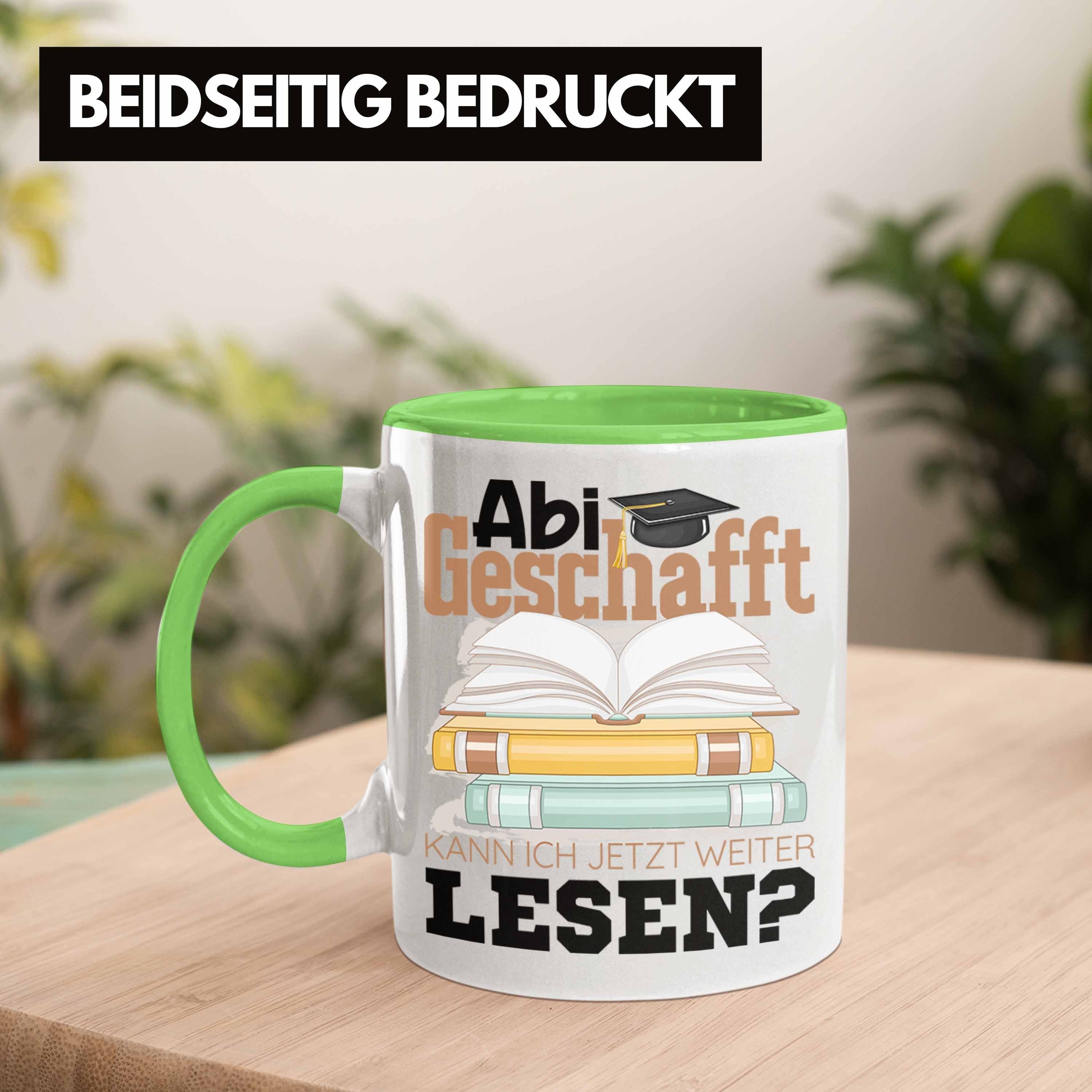 Tasse Geschafft Bestanden Kann Jetzt Ich Abi Geschenk W Abitur Tasse Trendation Prüfung Grün