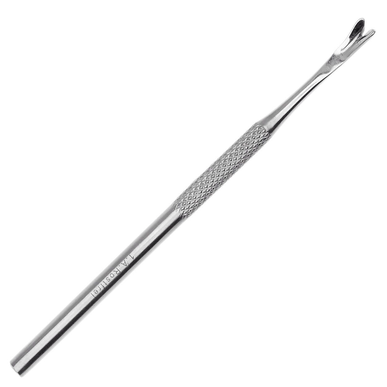 May Nagelhautschieber Profi Nagelhautentferner - Nagelhautmesser mit V-Klinge aus Edelstahl