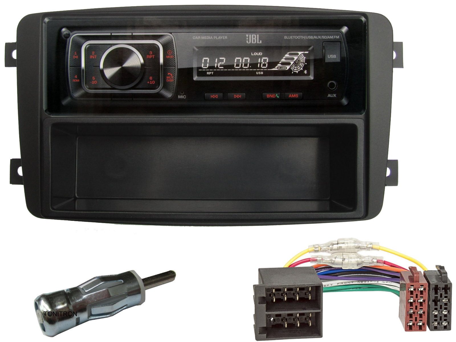 DSX JBL Bluetooth USB Aux In SD Karten Radio für Mercedes CLK-Klasse A209 Autoradio