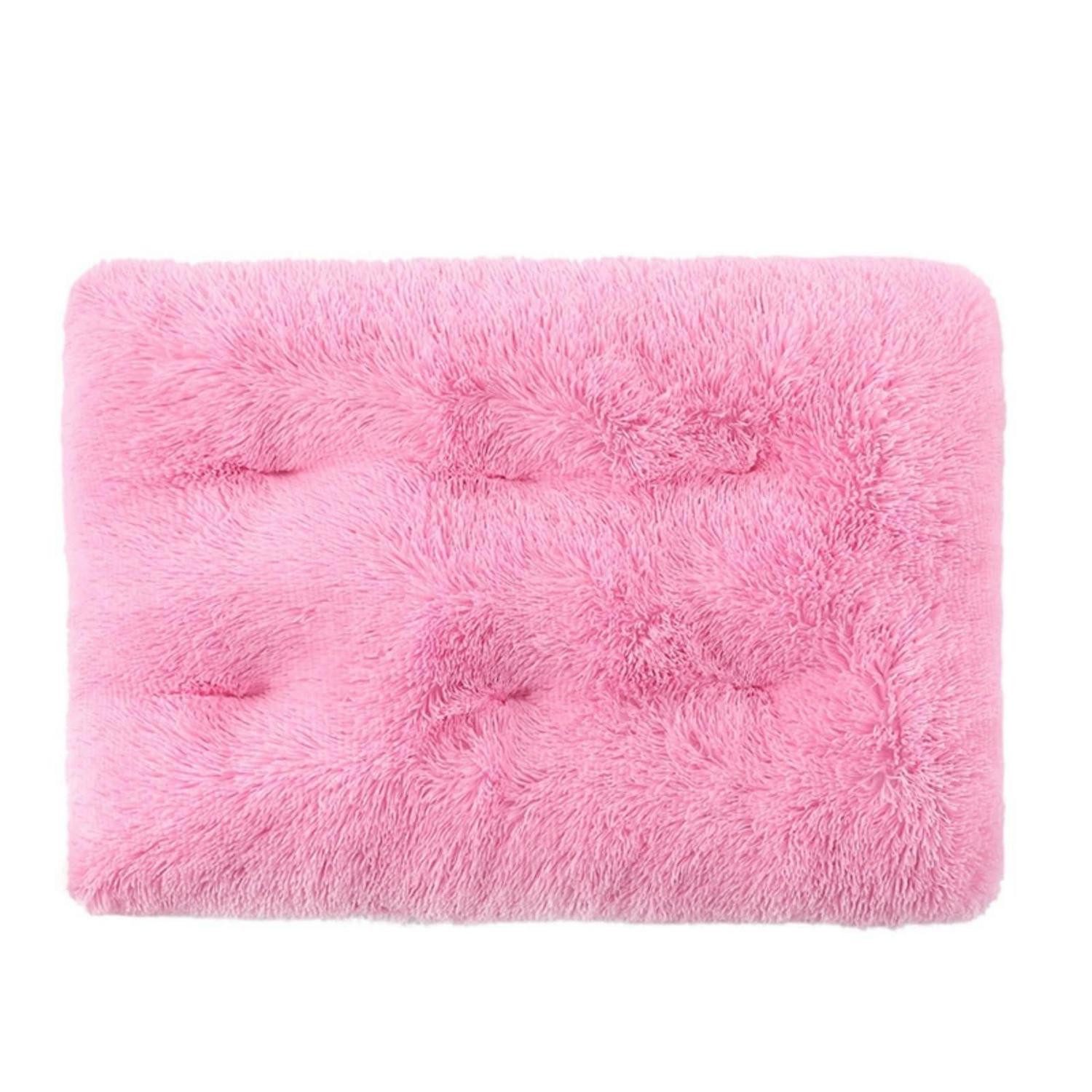 LuxusKollektion Hundebett Hundebett Rechteckig Flauschig Rosa XS