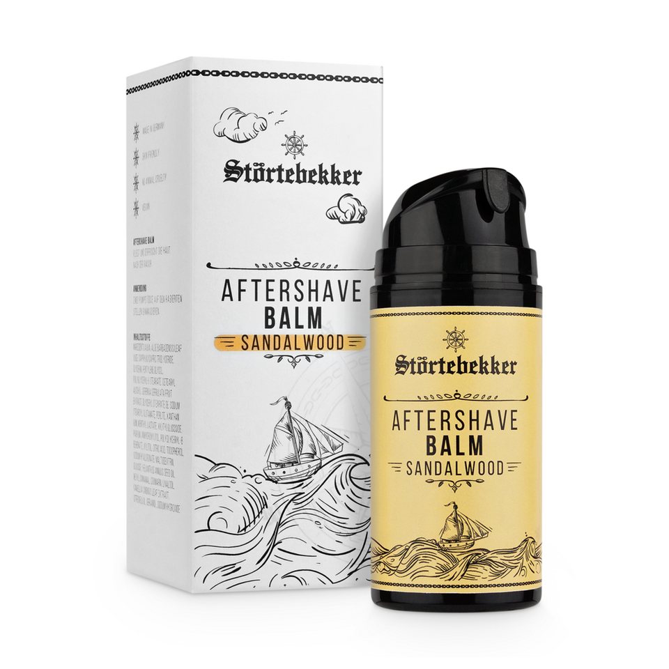 Störtebekker After-Shave Balsam gegen Hautirritationen & Rasurbrand -  Hautpflege nach der Rasur