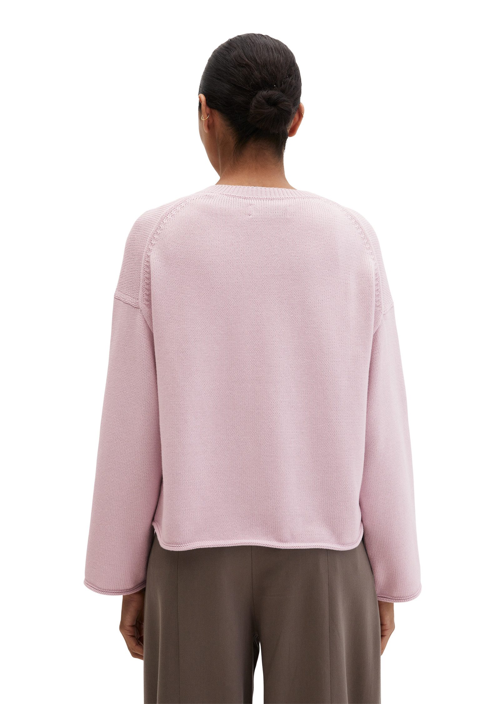 Marc O'Polo Strickjacke softe Qualität, Oversize, mit Rollsäumen günstig online kaufen