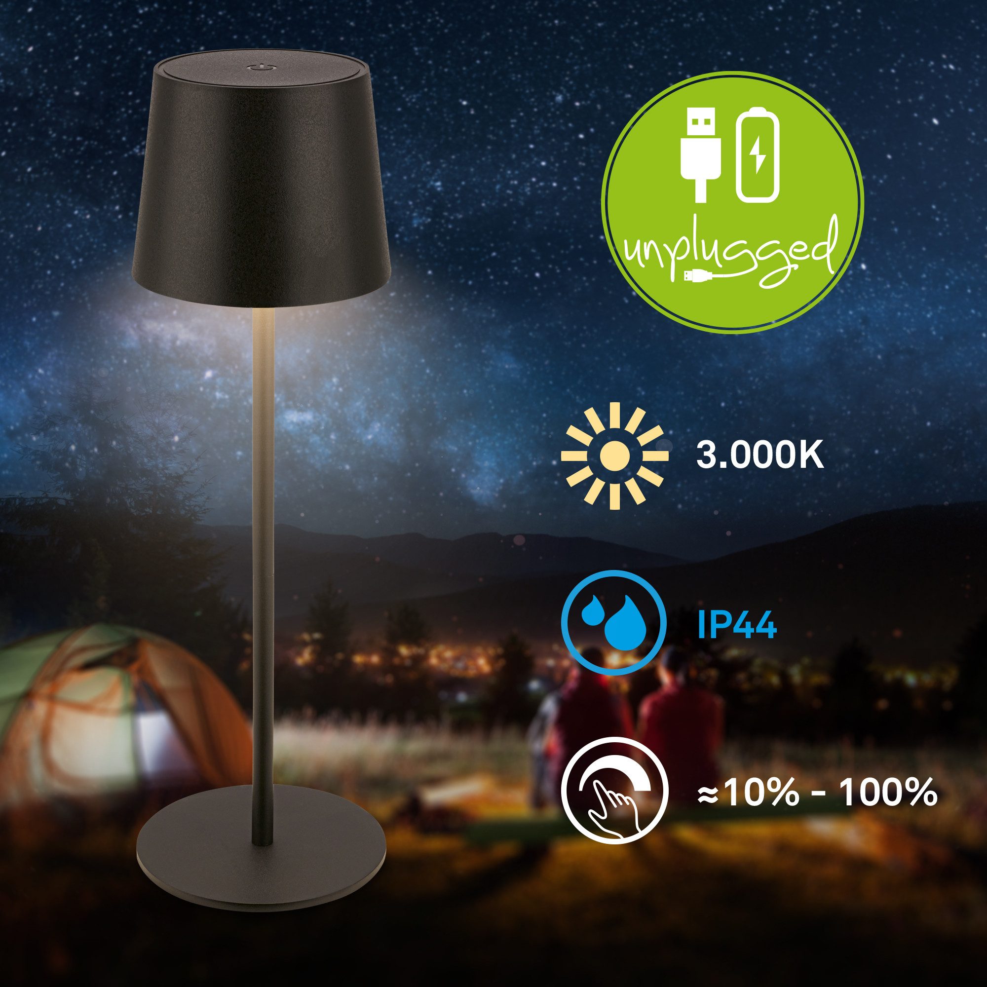 Briloner Leuchten LED Tischleuchte Tischlampe Akku günstig online kaufen