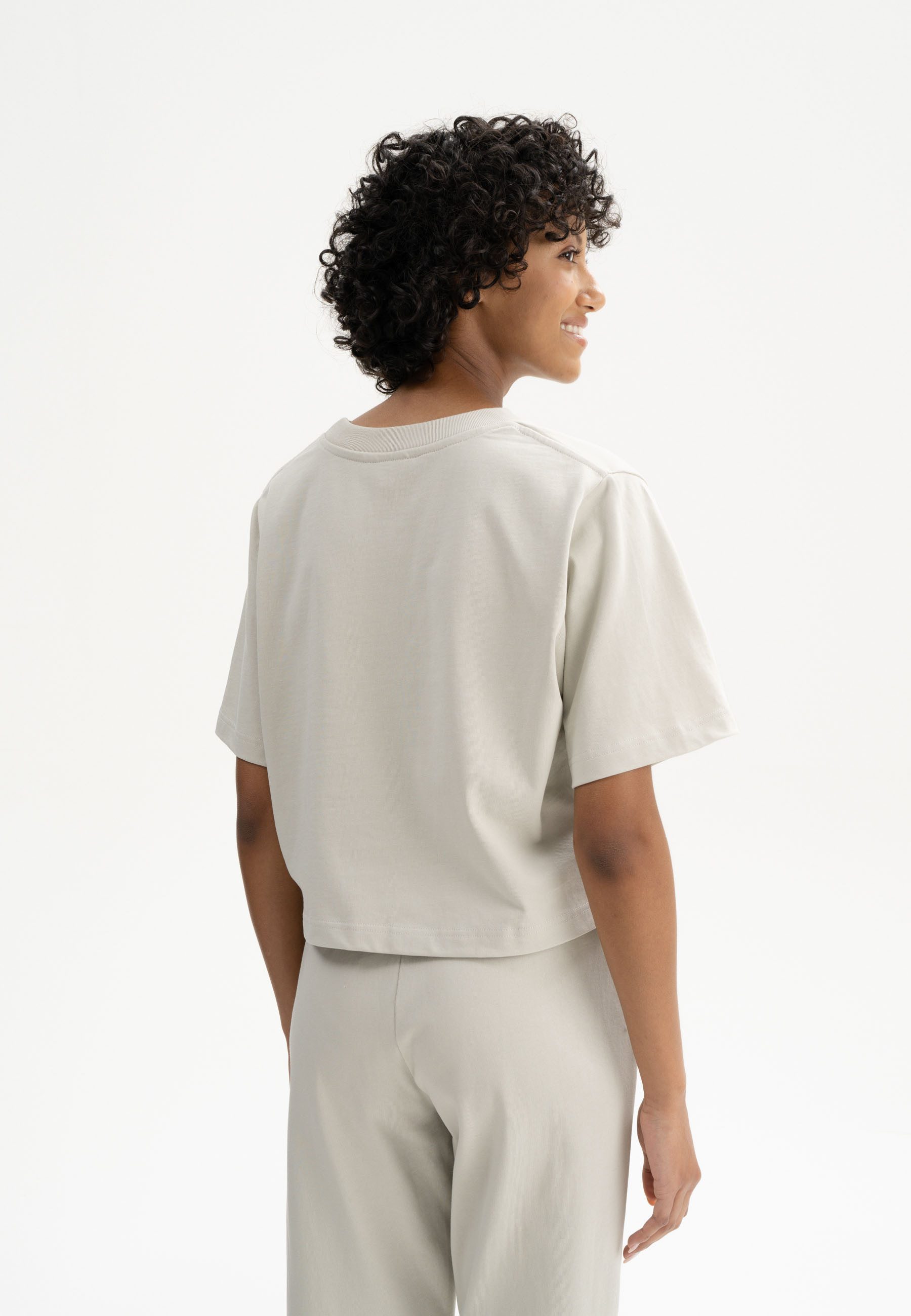 MELA Kurzarmshirt Cropped T-Shirt schwer JOSHNA günstig online kaufen