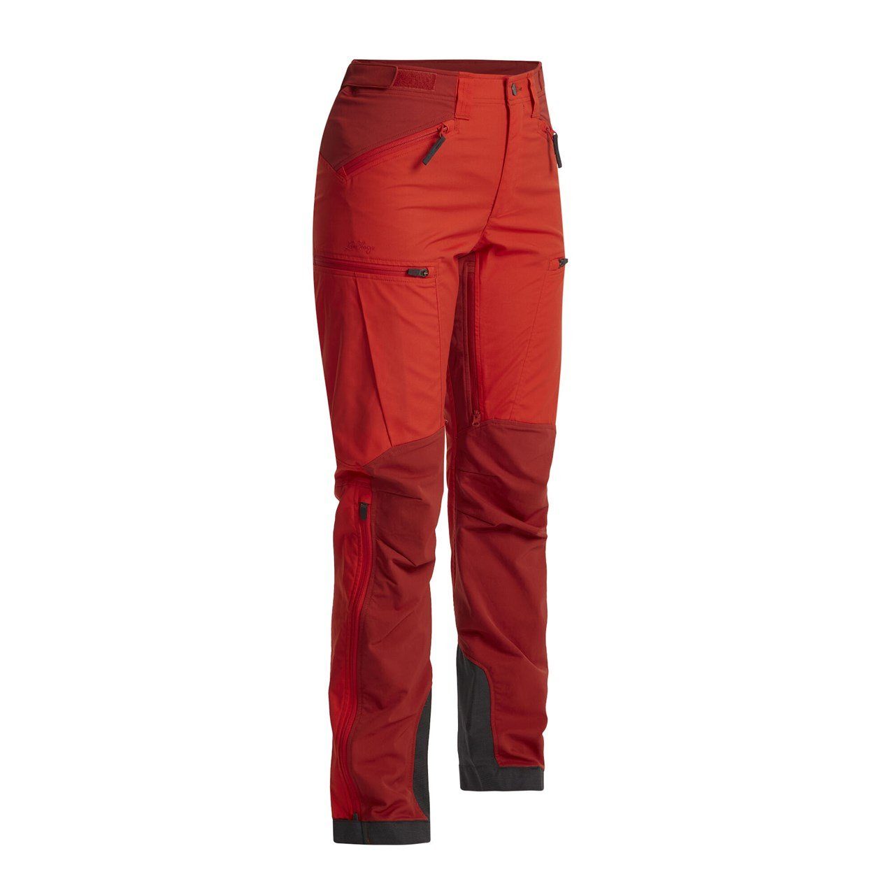 W High Lively Curved Pant Red Outdoorhose Red/Mellow Makke Lundhags Waist