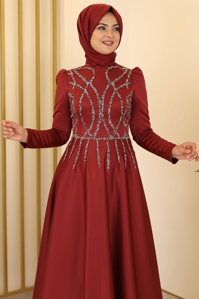 fashionshowcase Satinkleid Maxikleid in Satinoptik mit günstig online kaufen