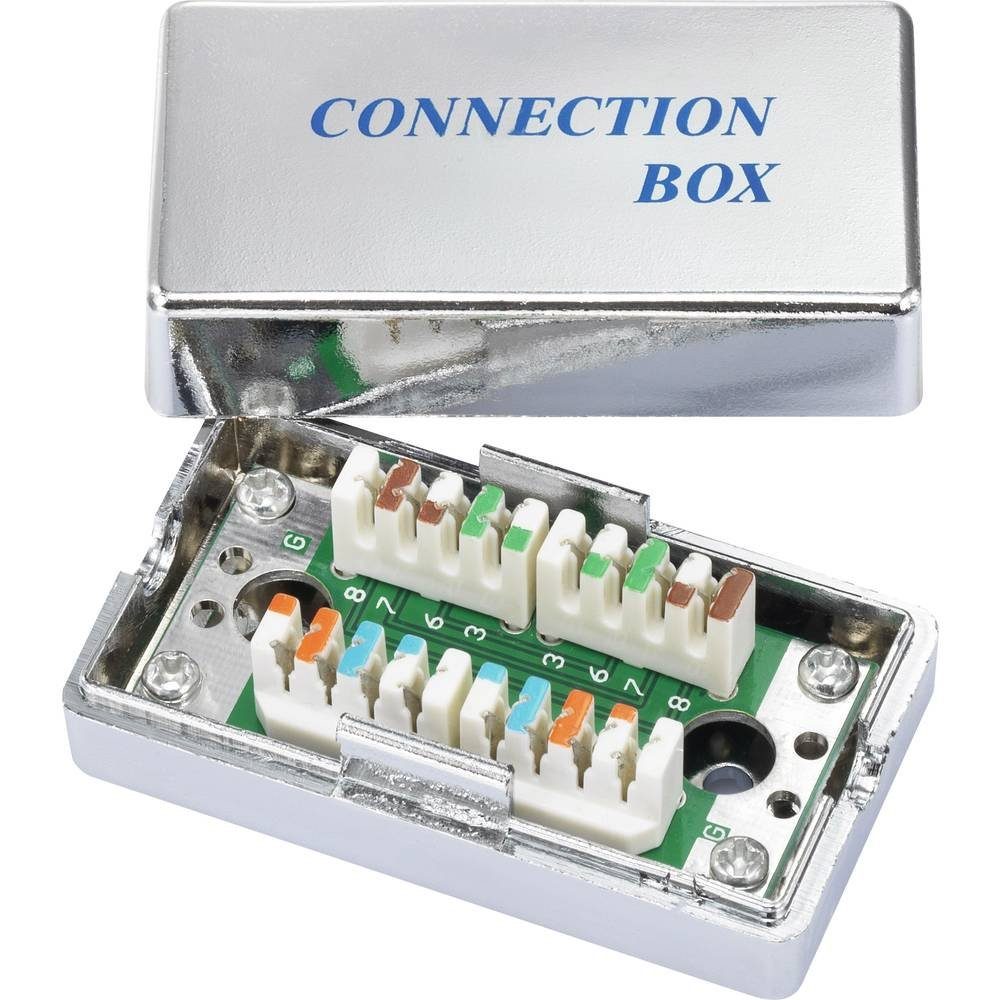 Renkforce Connection Box, CAT Netzwerk-Adapter 5e metallisiert