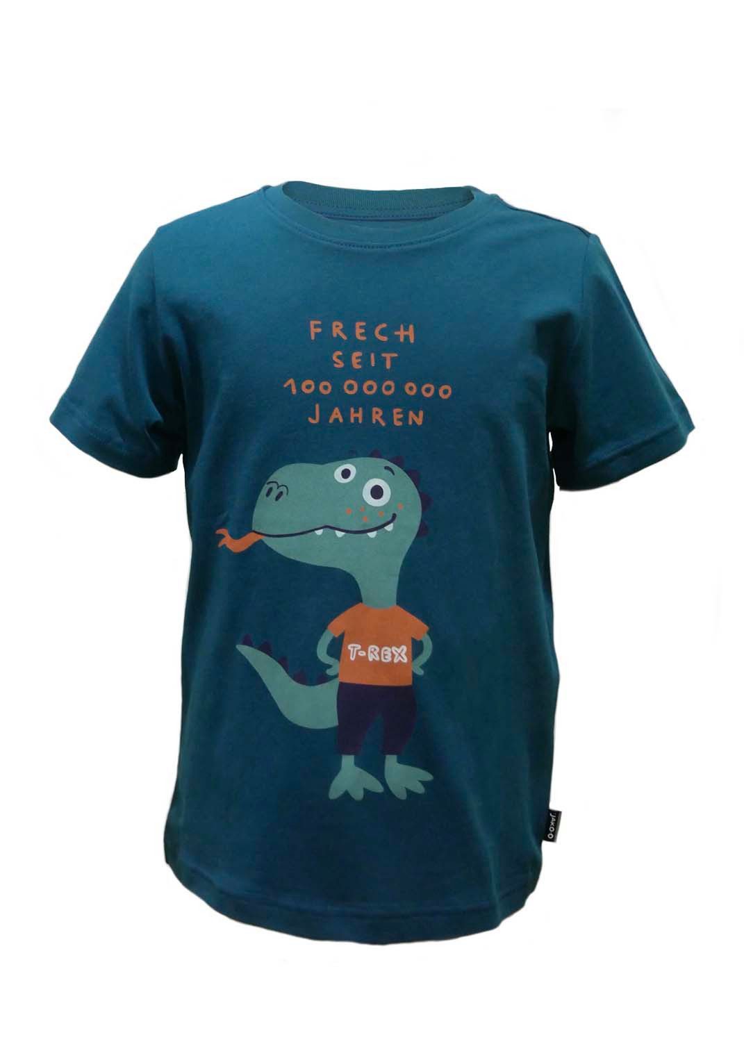 JAKO-O Print-Shirt JAKO-O Kinder T-Shirt mit tierisch frechem Print, petrol