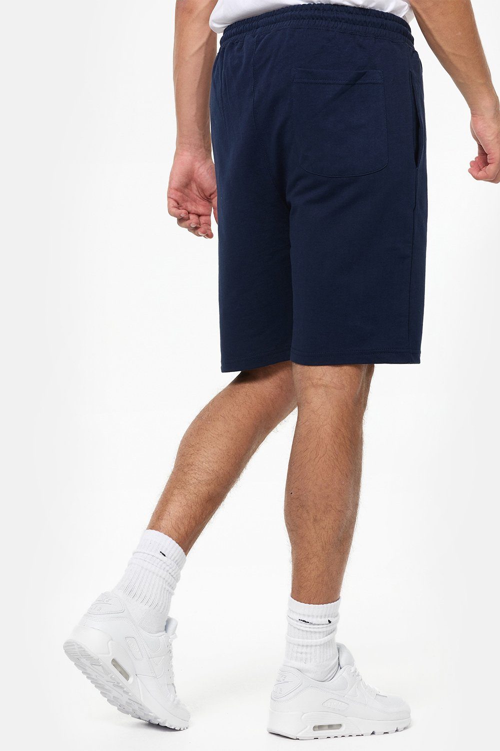 FRINGFORD Navy/White Lonsdale Sweatshorts