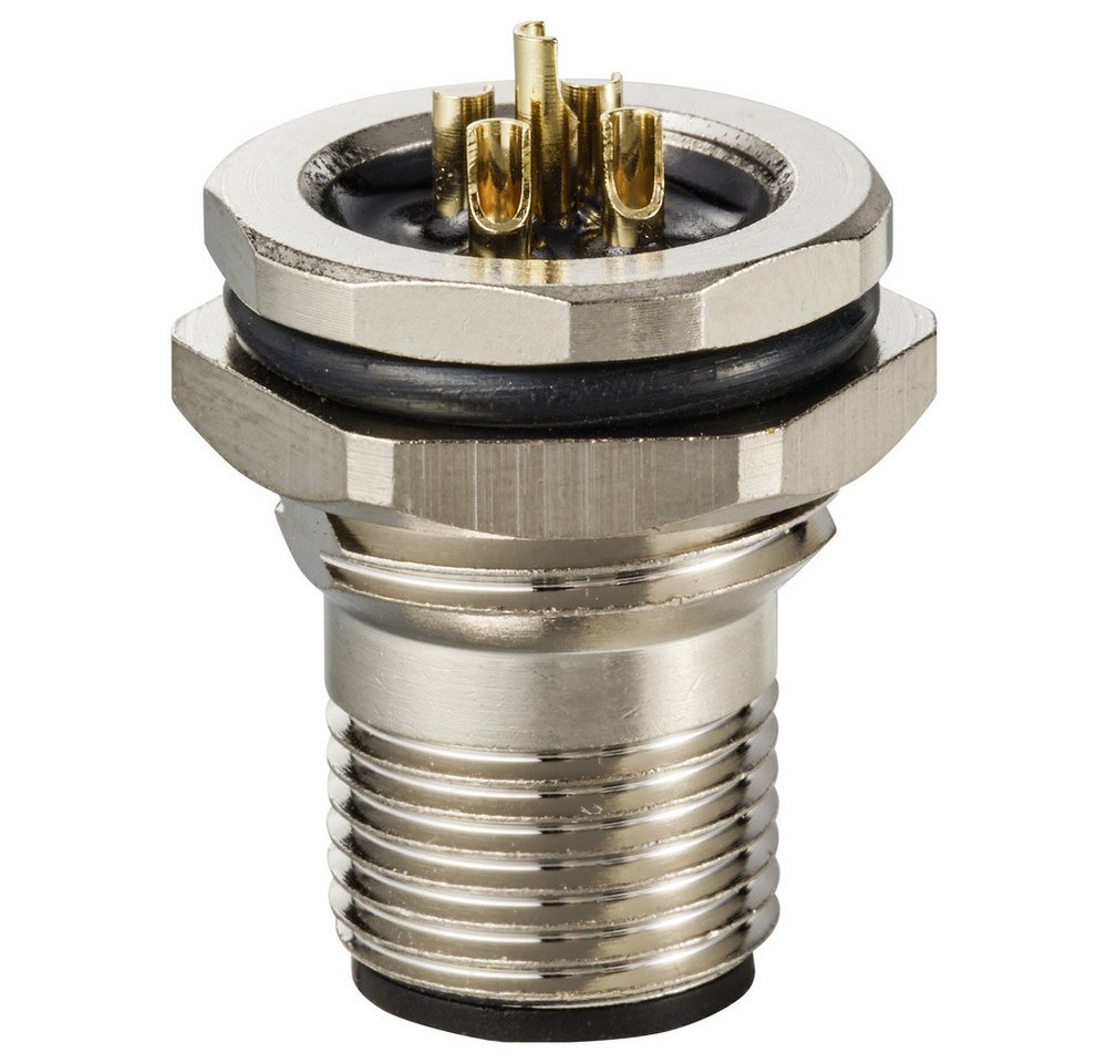 Thumbnail - TRU COMPONENTS Steckdose TRU COMPONENTS TC-12833188 Sensor/Aktor Einbaustecker M12 Stecker, Ein, TC-12833188