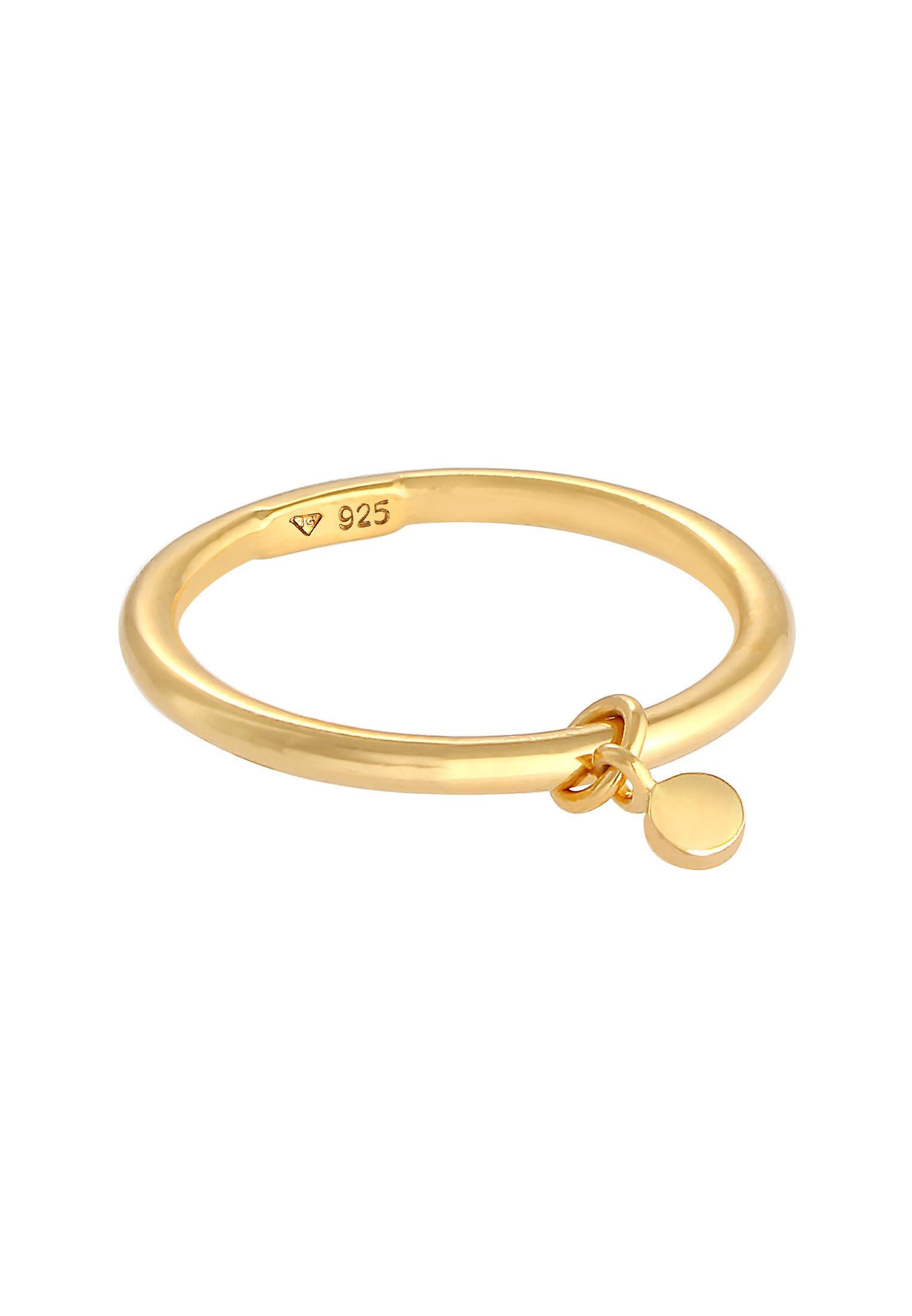 Elli Fingerring Bandring Stapelring Rund Plättchen günstig online kaufen