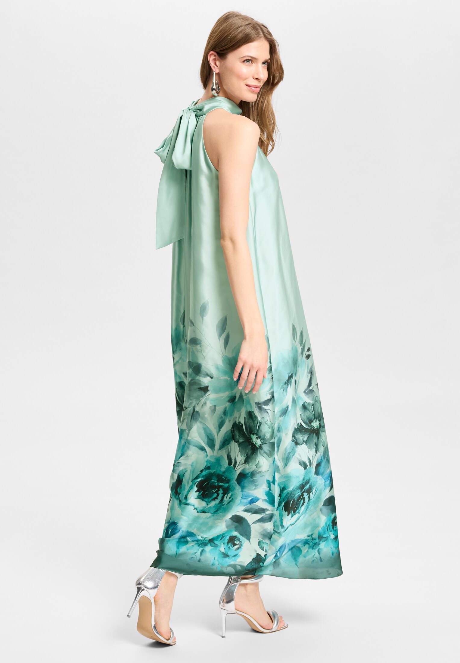 SWING Abendkleid - Abendkleid aus Satin mit Bordüren-Print – Bild 2 von 5