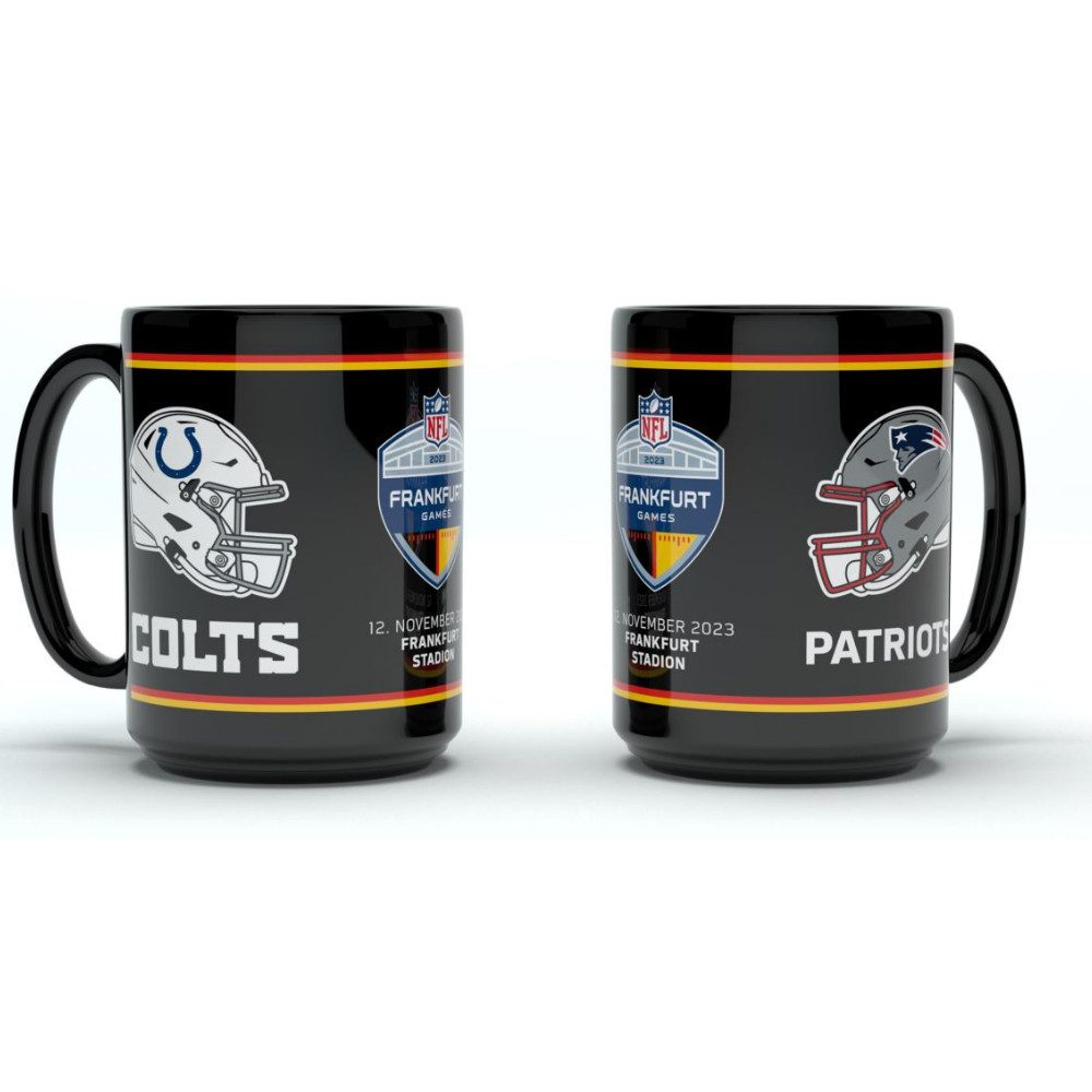 NFL Shield Becher Colts vs Patriots Team Dueling Ceramic Mug (450ml), Keramik