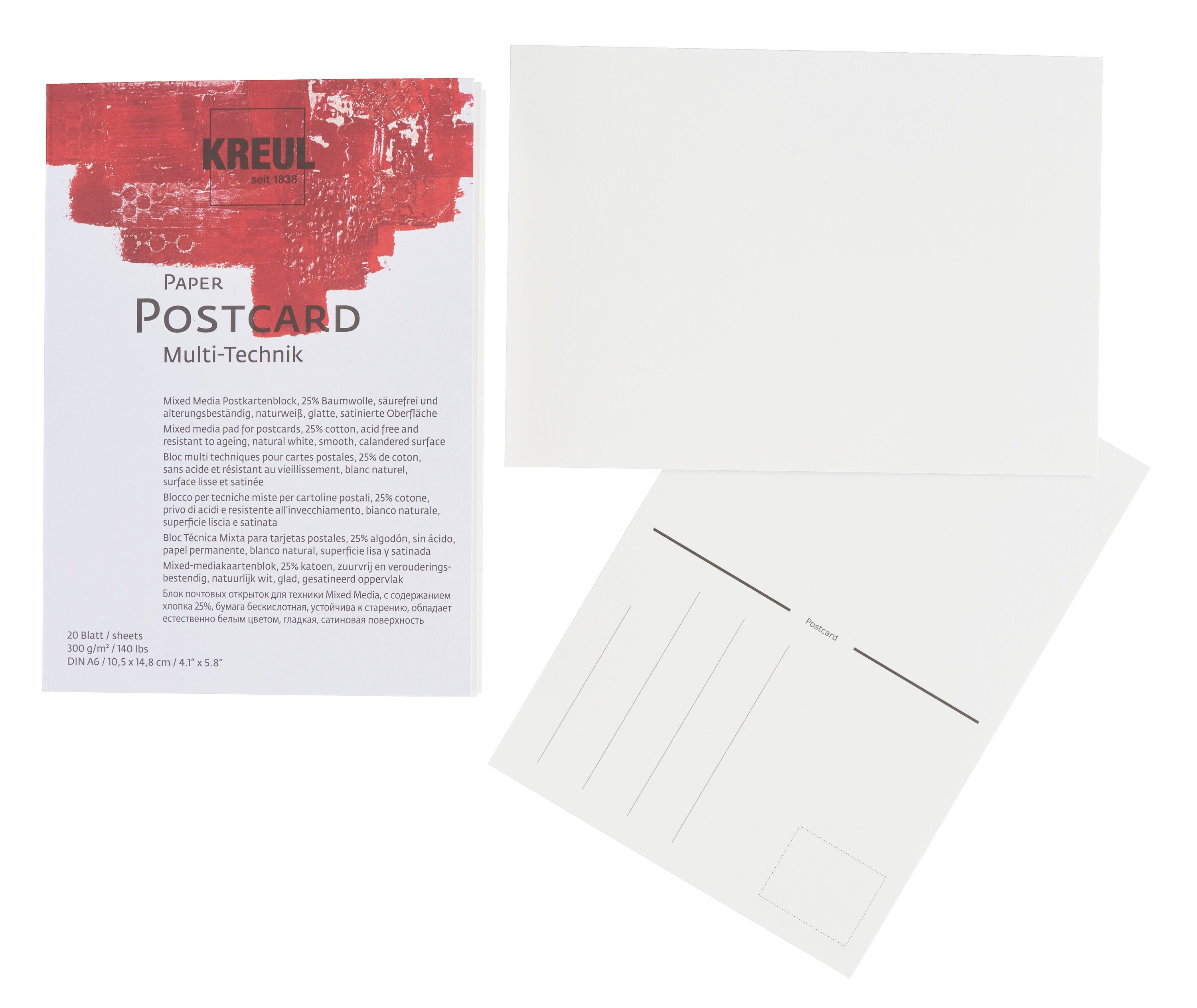 Kreul Zeichenpapier Paper Postcard, DIN A6