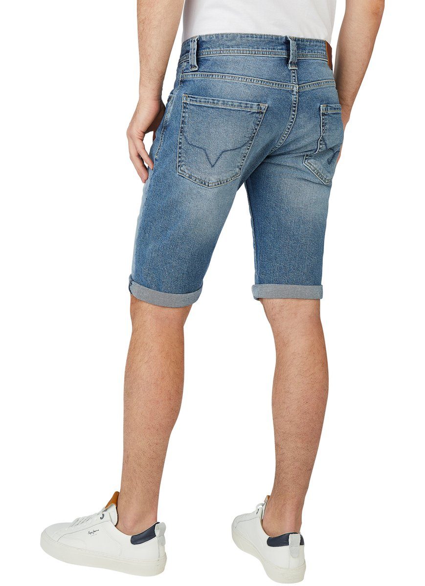 Jeans Jeansshorts Stretch CASH Pepe mit