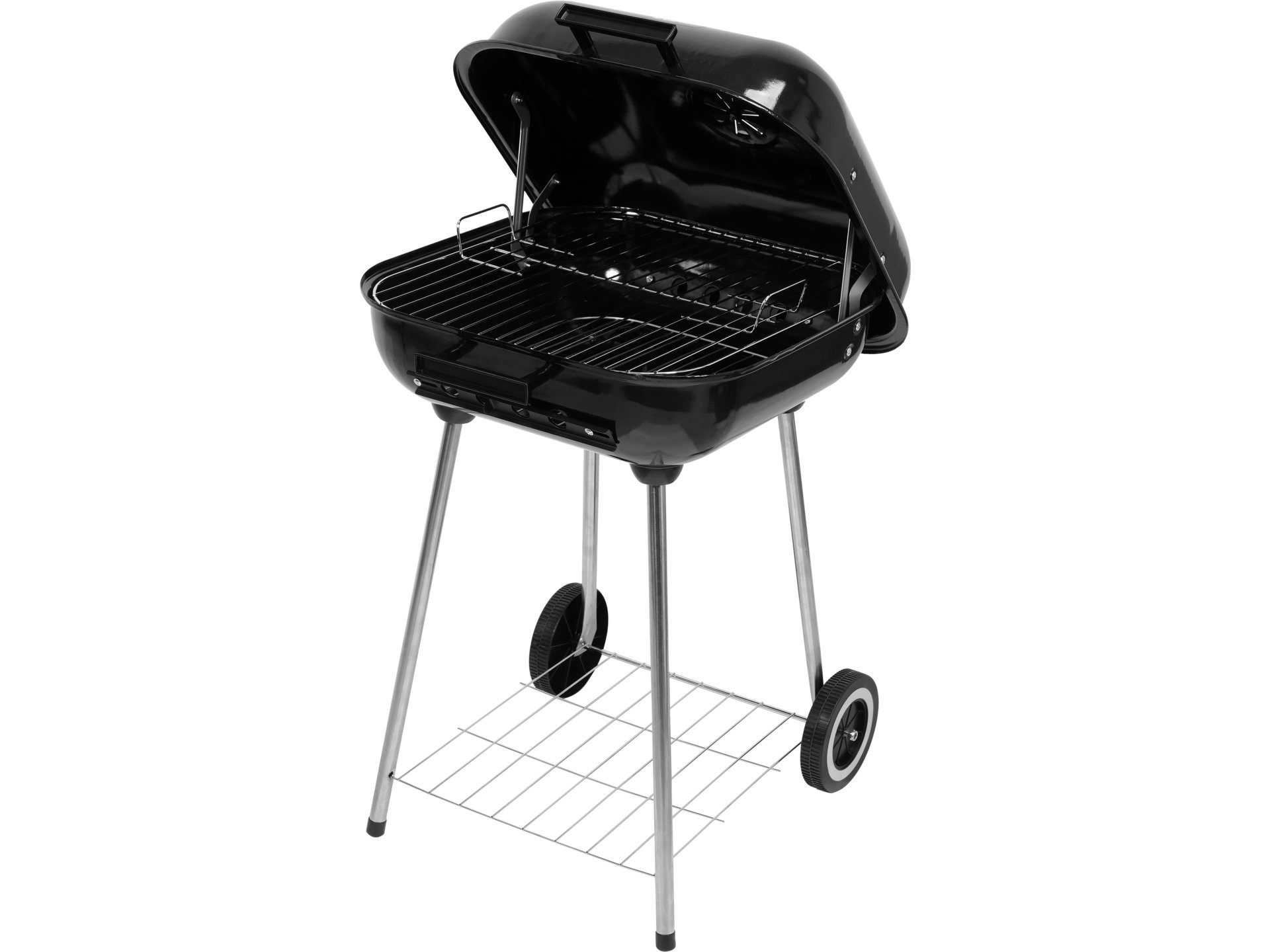 Lund Holzkohlegrill GRILL WĘGLOWY Z POKRYWĄ, RUSZT 45X40CM, Holzkohlegrill 45x40 cm mit Deckel, Campinggrill, Holzkohlegrill 45x40 cm mit Deckel, Campinggrill