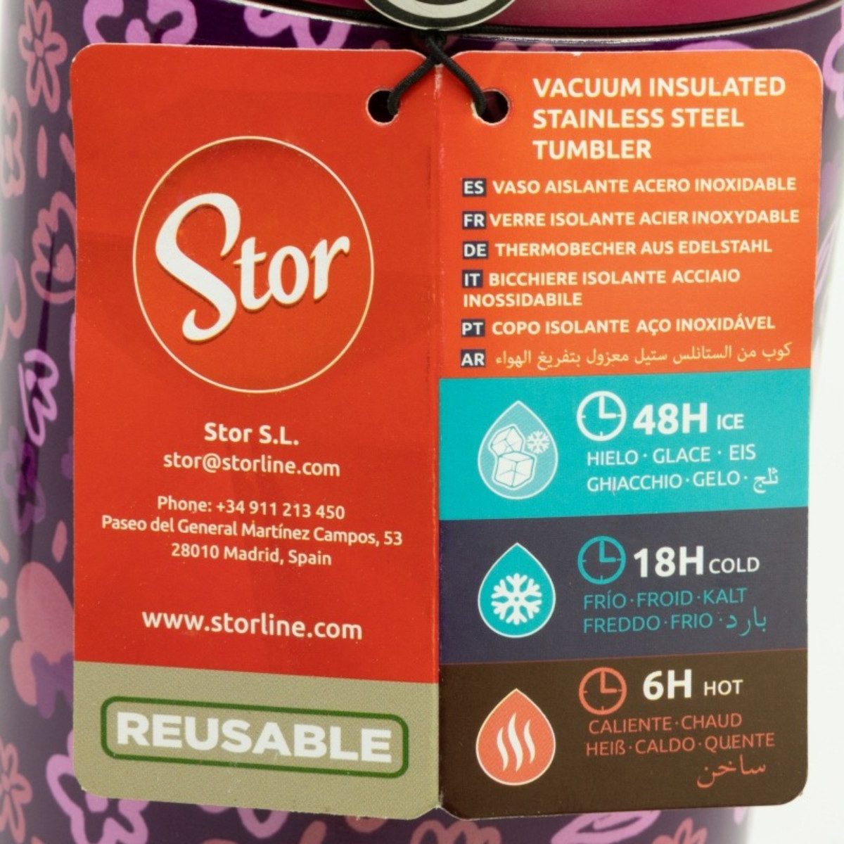 Disney Minnie Mouse Thermobecher Edelstahl Thermobecher 860 ml mit Griff und Klappdeckel, Edelstahl