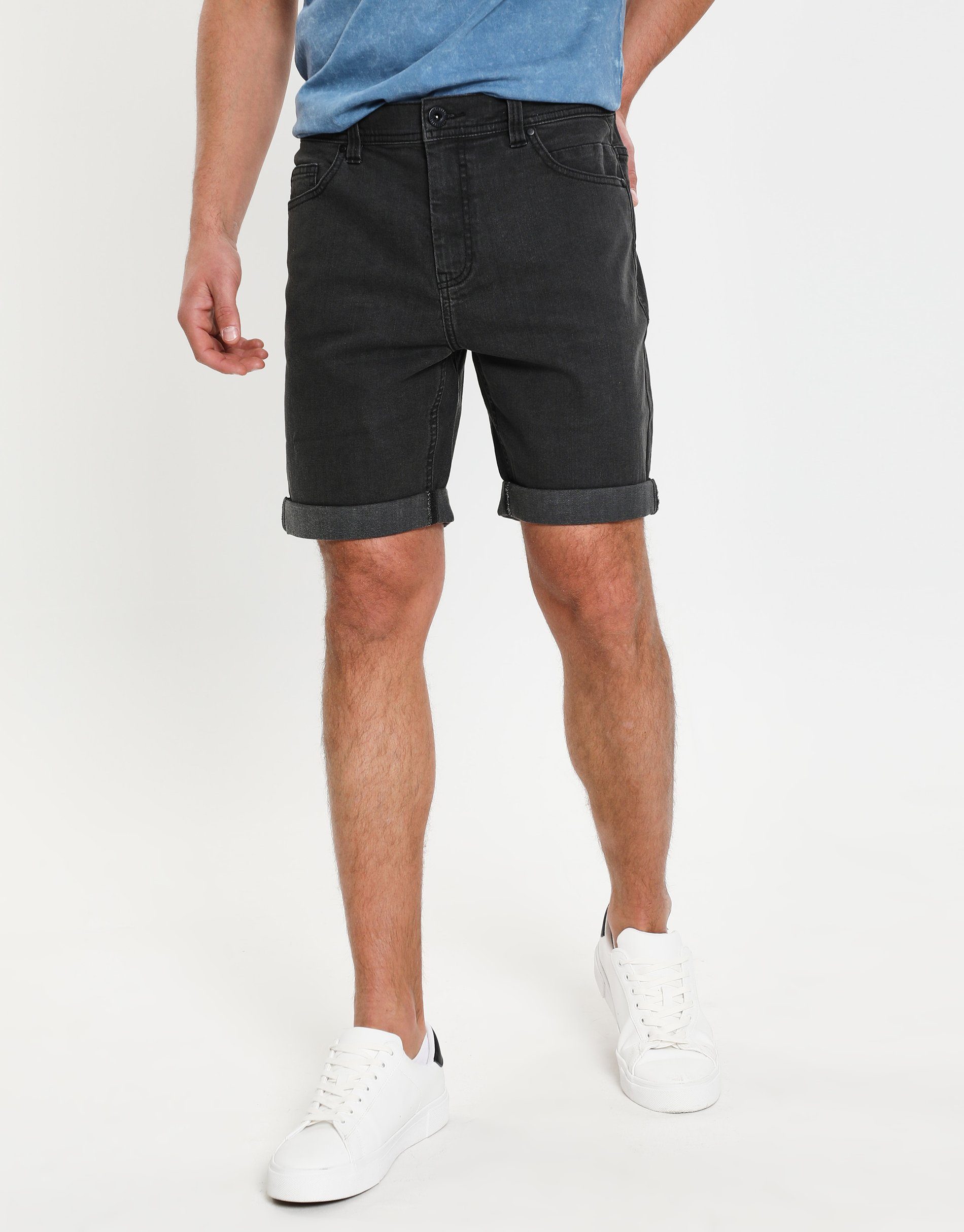 Threadbare Jeansshorts THB Short Denim Black Burt