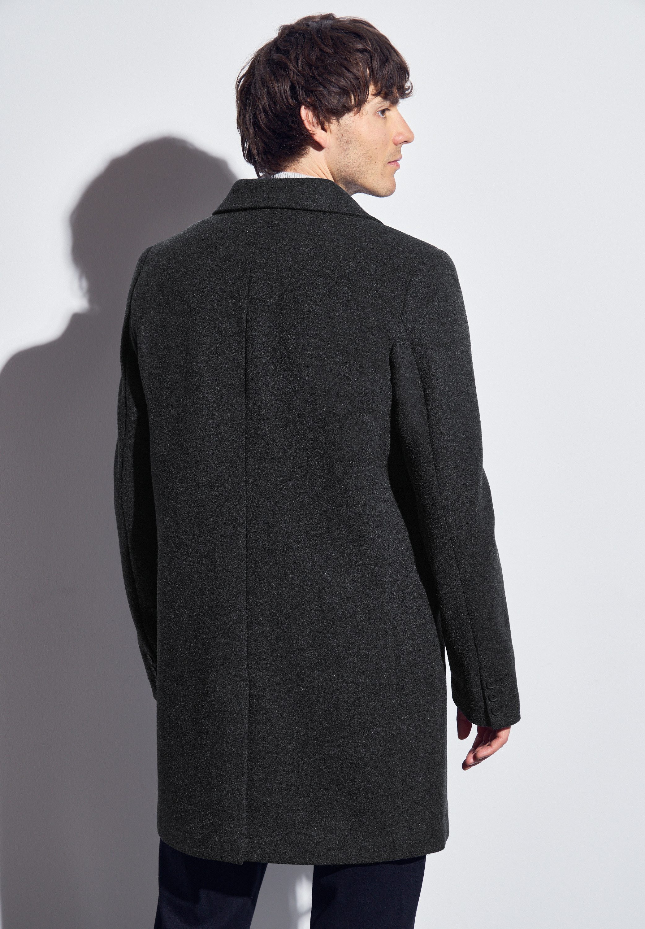 STREET ONE MEN Wintermantel mit Reverskragen