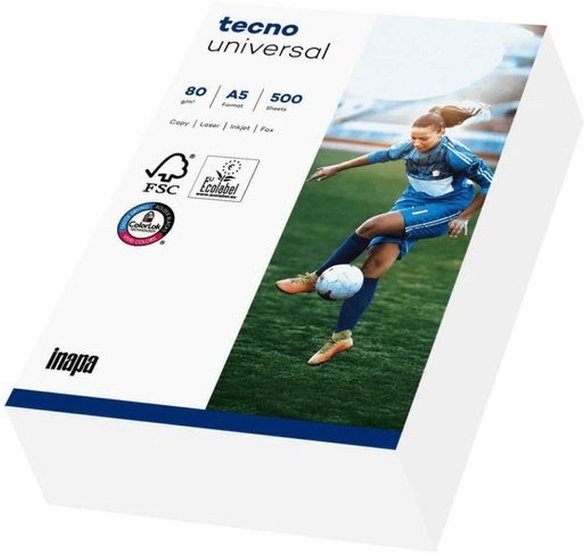 INAPA Kopierpapier Kopierpapier tecno Universal A5 80g/qm weiß VE=500 Blatt