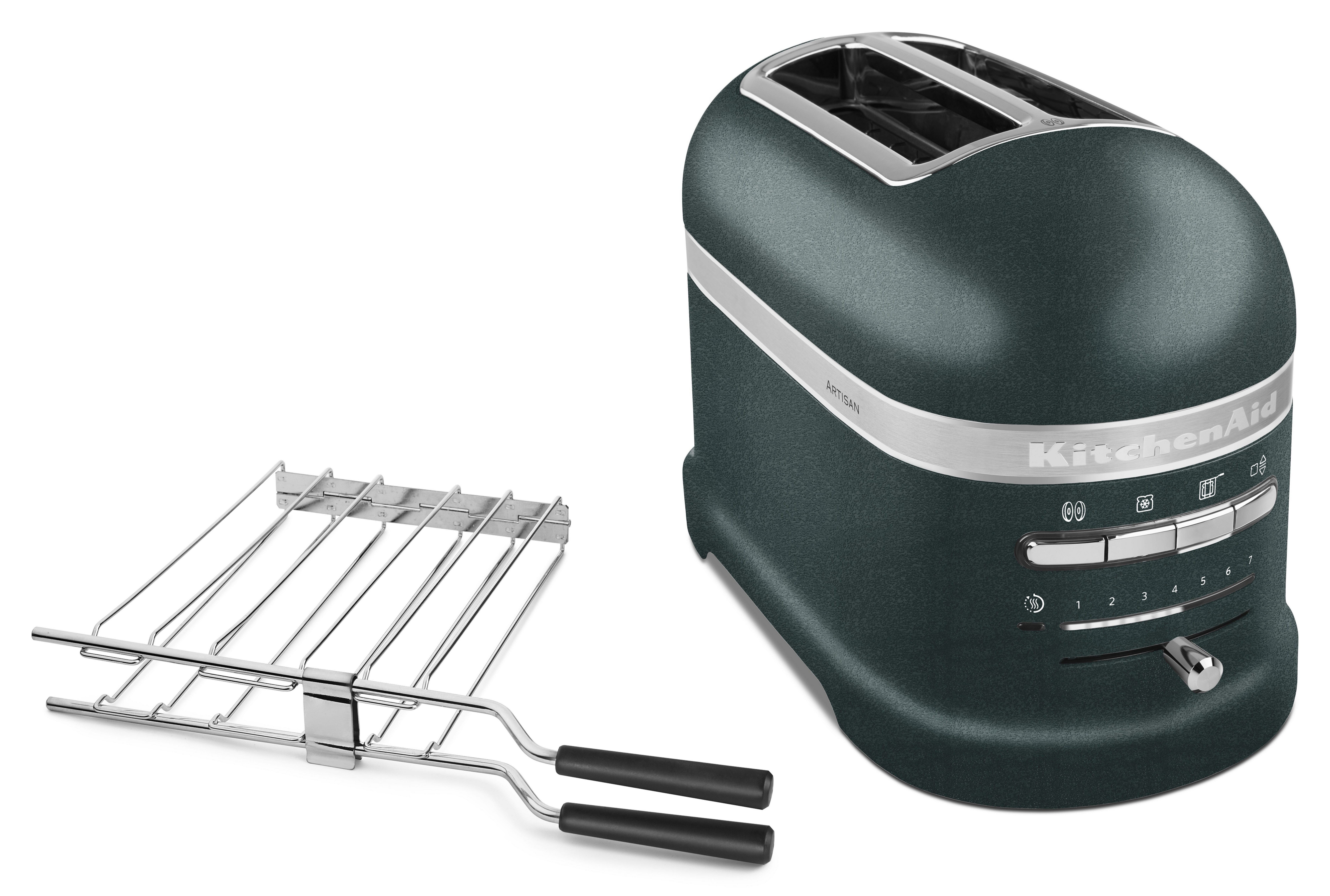 KitchenAid Toaster 5KMT2204EPP Pebbled Palm, 2 kurze Schlitze, für 2 Scheiben, 1250 W, mit Sandwichzange