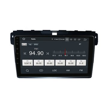 TAFFIO Mazda CX-7 9" Touchscreen Android Autoradio GPS Navigation CarPlay Einbau-Navigationsgerät