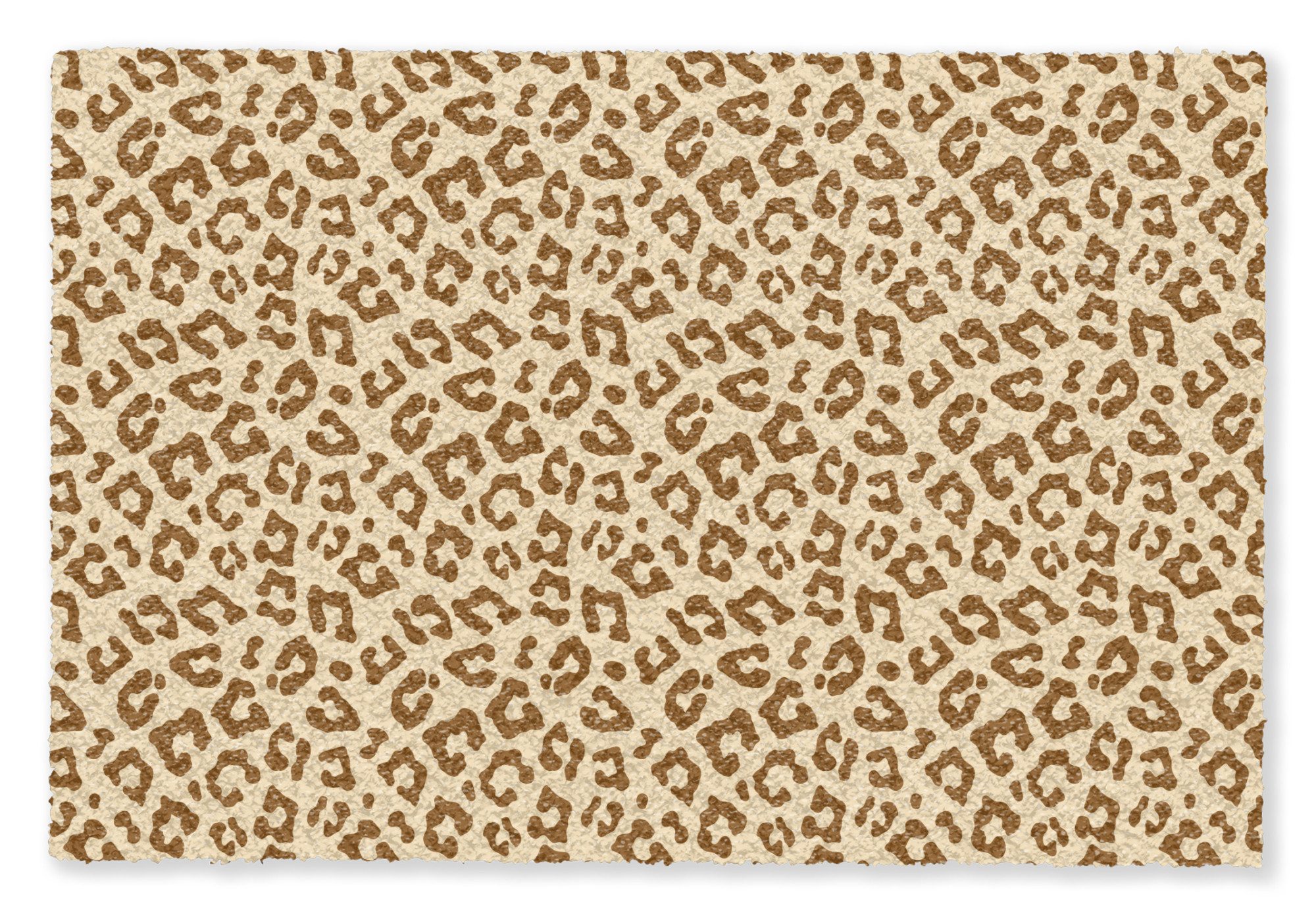 MuchoWow Fußmatte Leopard - Braun - Muster, Rechteckig, innen Schmutzfangmatte, Tür, Schmutzfänger Flur, Teppich 60x40 cm