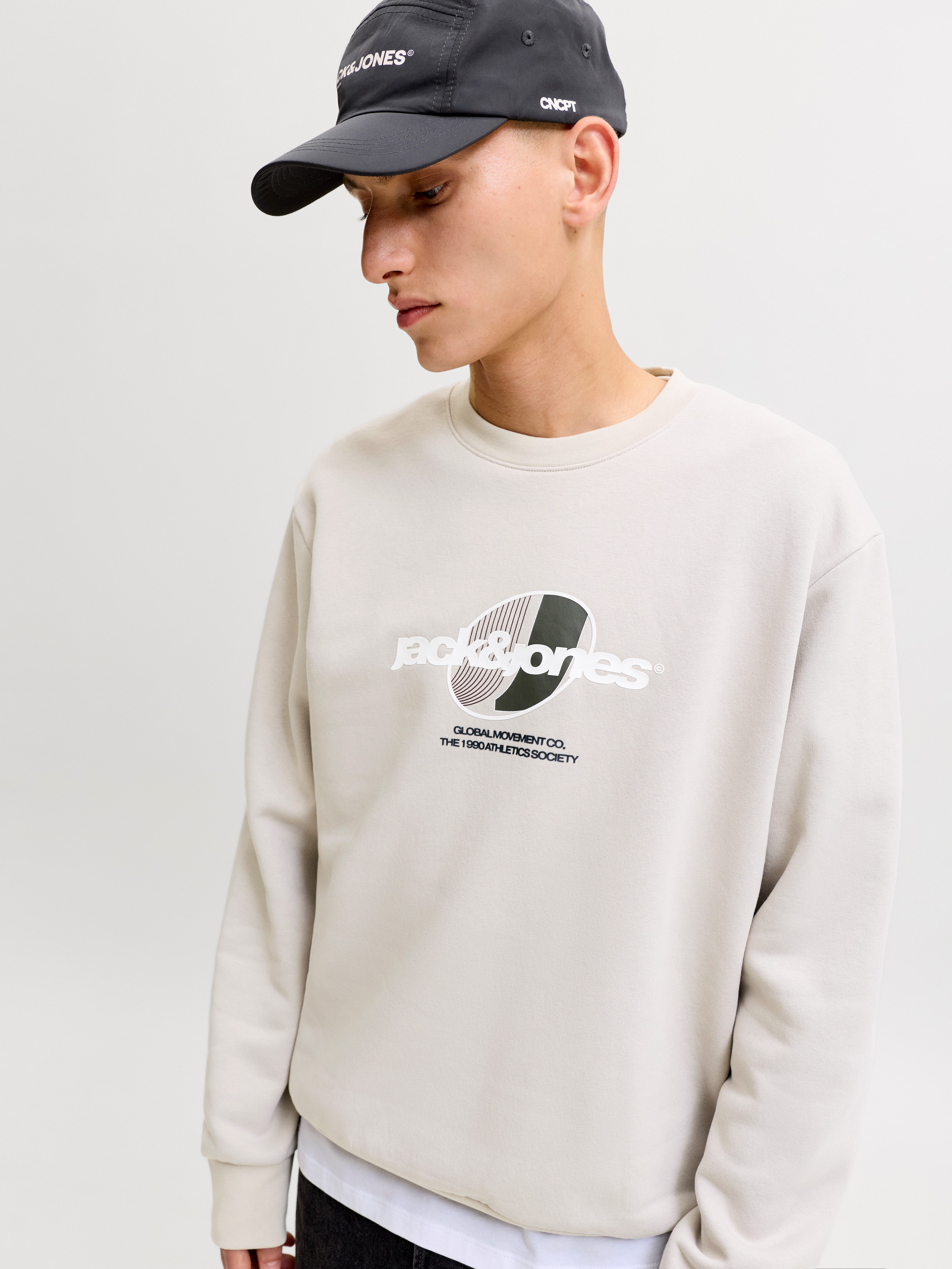 Jack & Jones Sweatshirt JCOCLUB BRANDING SWEAT CREW NECK Baumwollmischung, regular fit – Bild 2 von 5