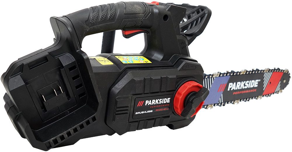 PARKSIDE PERFORMANCE® Akku-Kettensäge 40V Akku Kettensäge PPAKS 40 Baumpflegesäge, 35 cm Schwertlänge