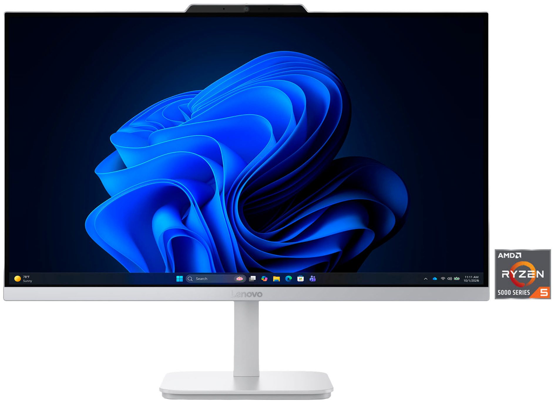 Lenovo A105 24 All-in-One PC (23,8 Zoll, AMD Ryzen 5 40, Radeon™ 610M, 8 GB RAM, 512 GB SSD, Luftkuhiung)