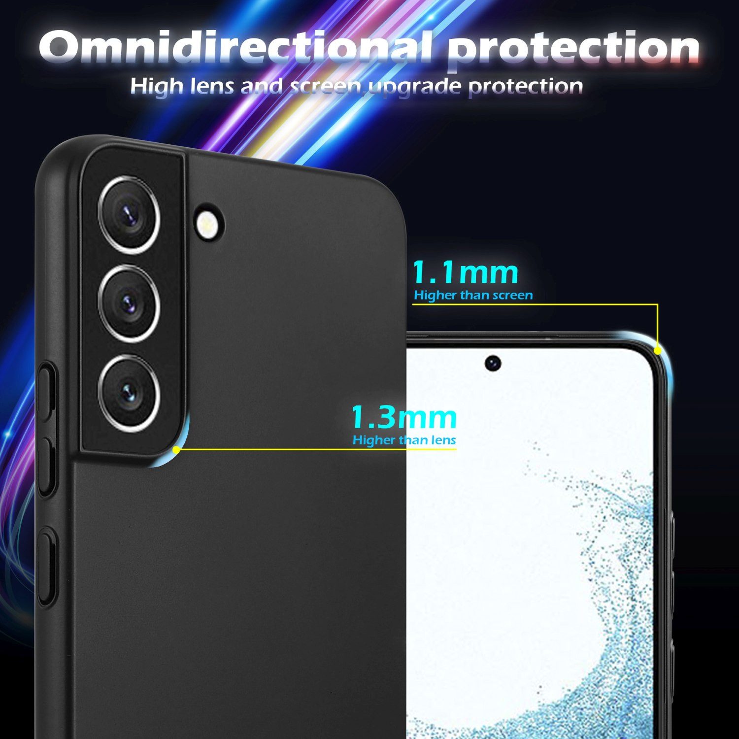 Cadorabo Handyhülle für Samsung Galaxy S22 PLUS Hülle Samsung Galaxy S22 PLUS, Handy Schutzhülle - Hülle - Robustes Hard Cover Back Case Bumper