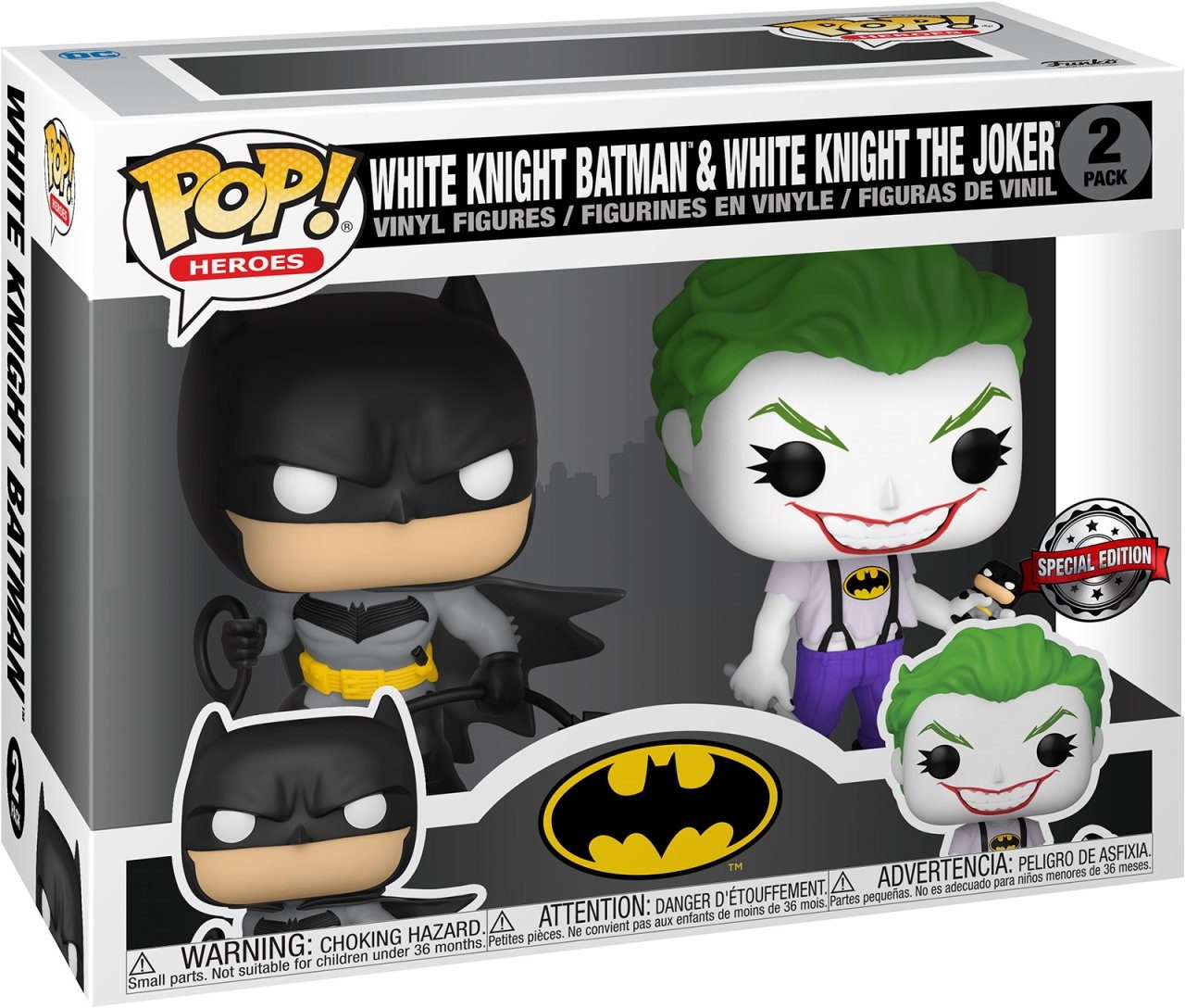 Funko Spielfigur White Knight Batman & White Knight The Joker Pop!