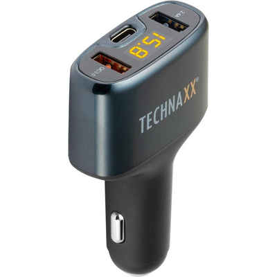 Technaxx Technaxx LED KFZ Ladegerät QC3.0 & USB-C KFZ-Ladeadapter TE18 Zigaret USB-Ladegerät