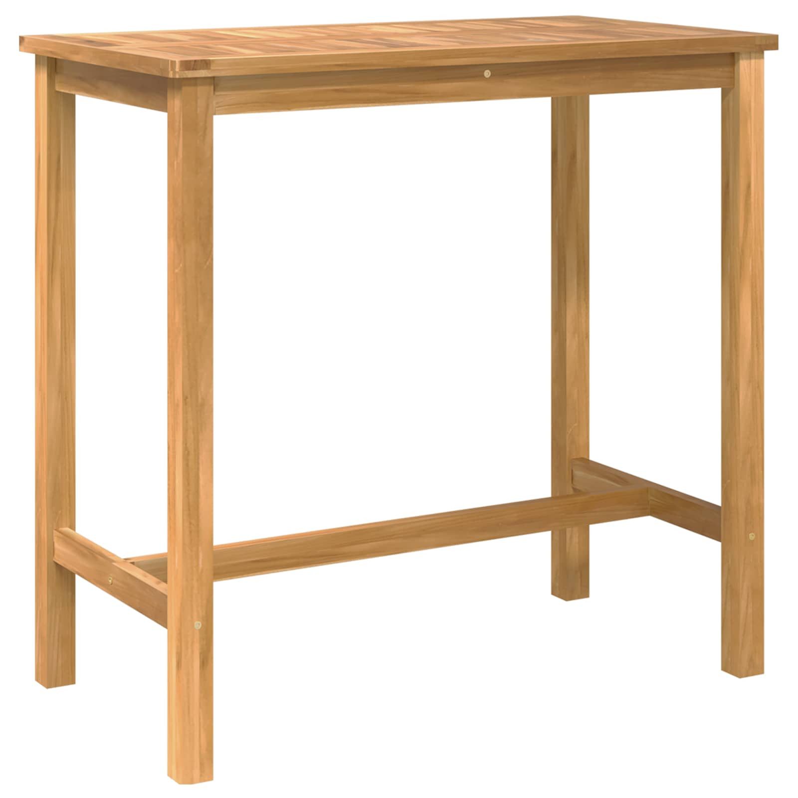 vidaXL Gartenlounge-Set Outdoor Bar Set 5 Stk. Unbehandelt Massivholz, (5-tlg)