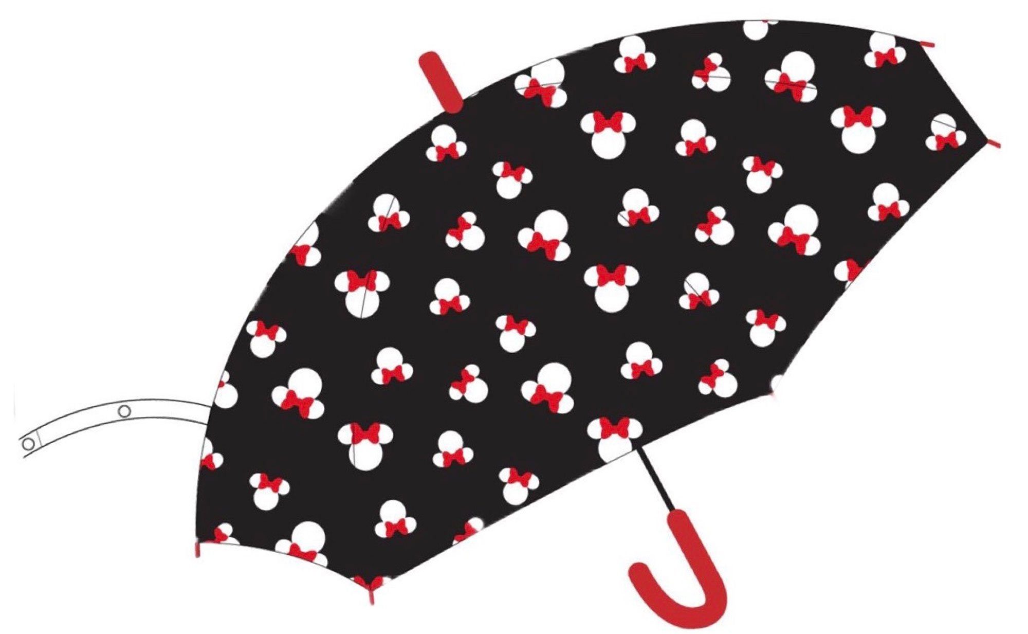 Langregenschirm Minnie Mouse - Парасольки - black