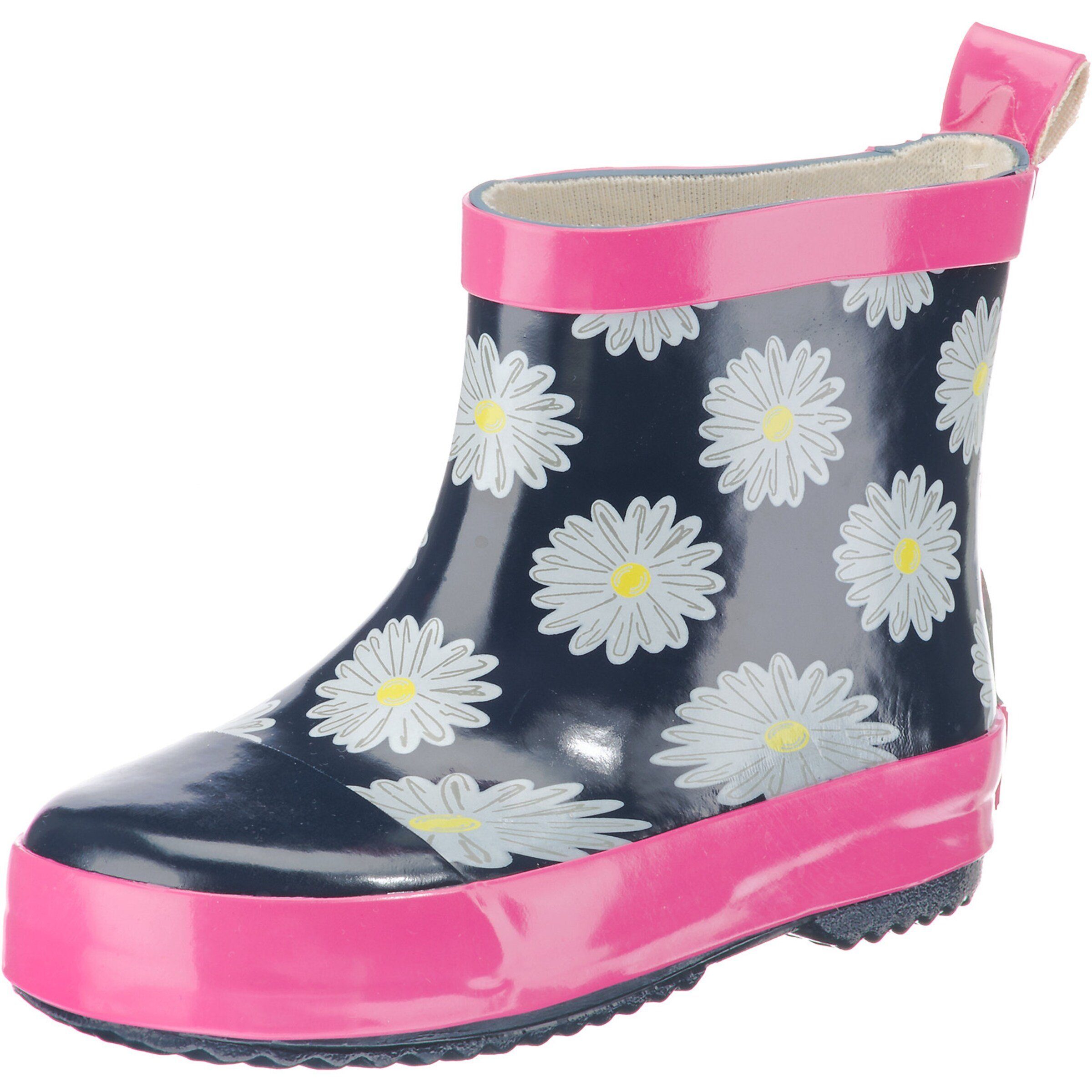 Playshoes Gummistiefel Halbschaft Margeriten Gummistiefel, Reflektoren an  der Rückseite für mehr Sicherheit