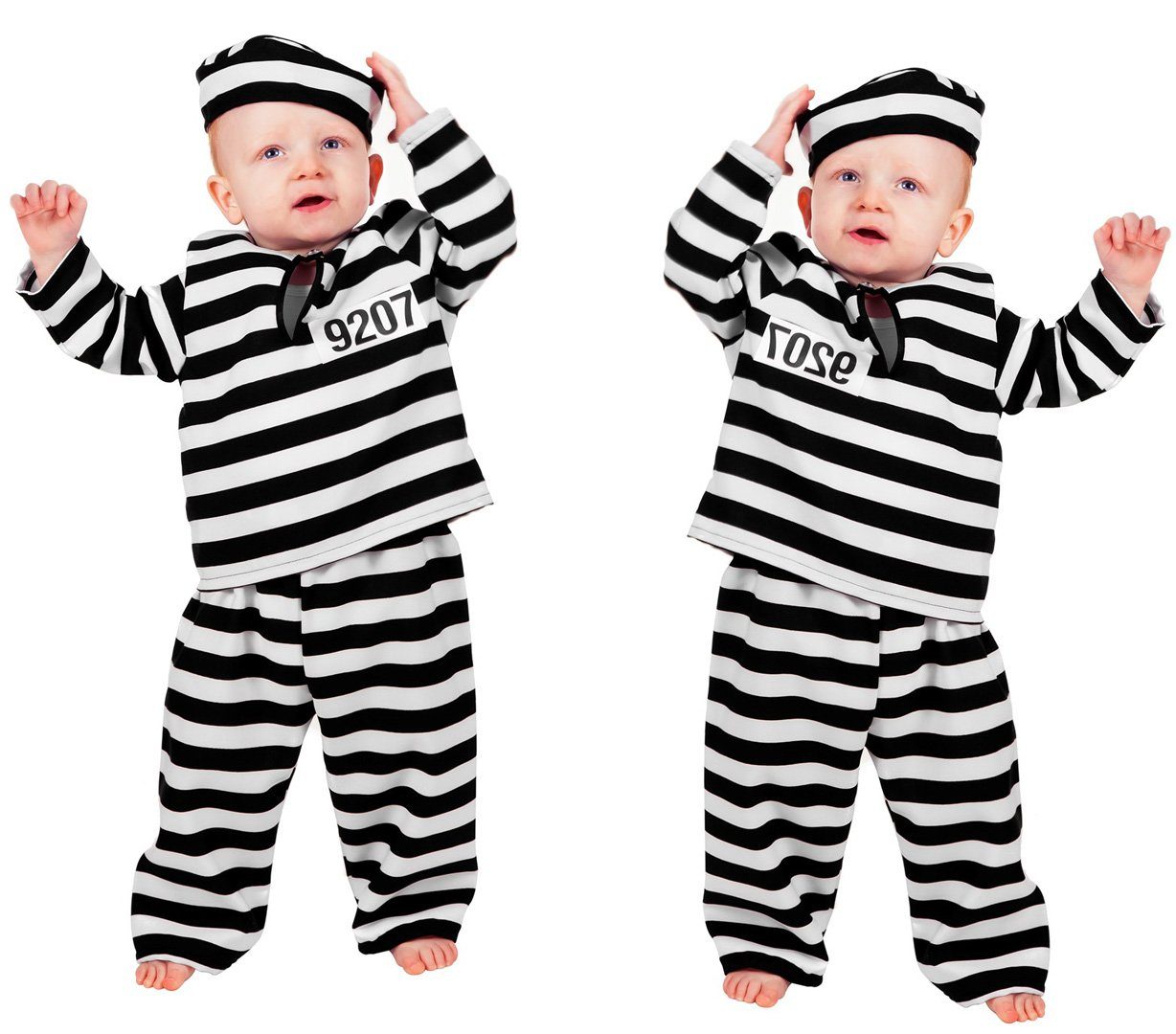 Wilbers Kostüm Wilbers Kinderkostüm Baby Sträfling Gr. 86- 92 cm -Babykostüm Gefangener