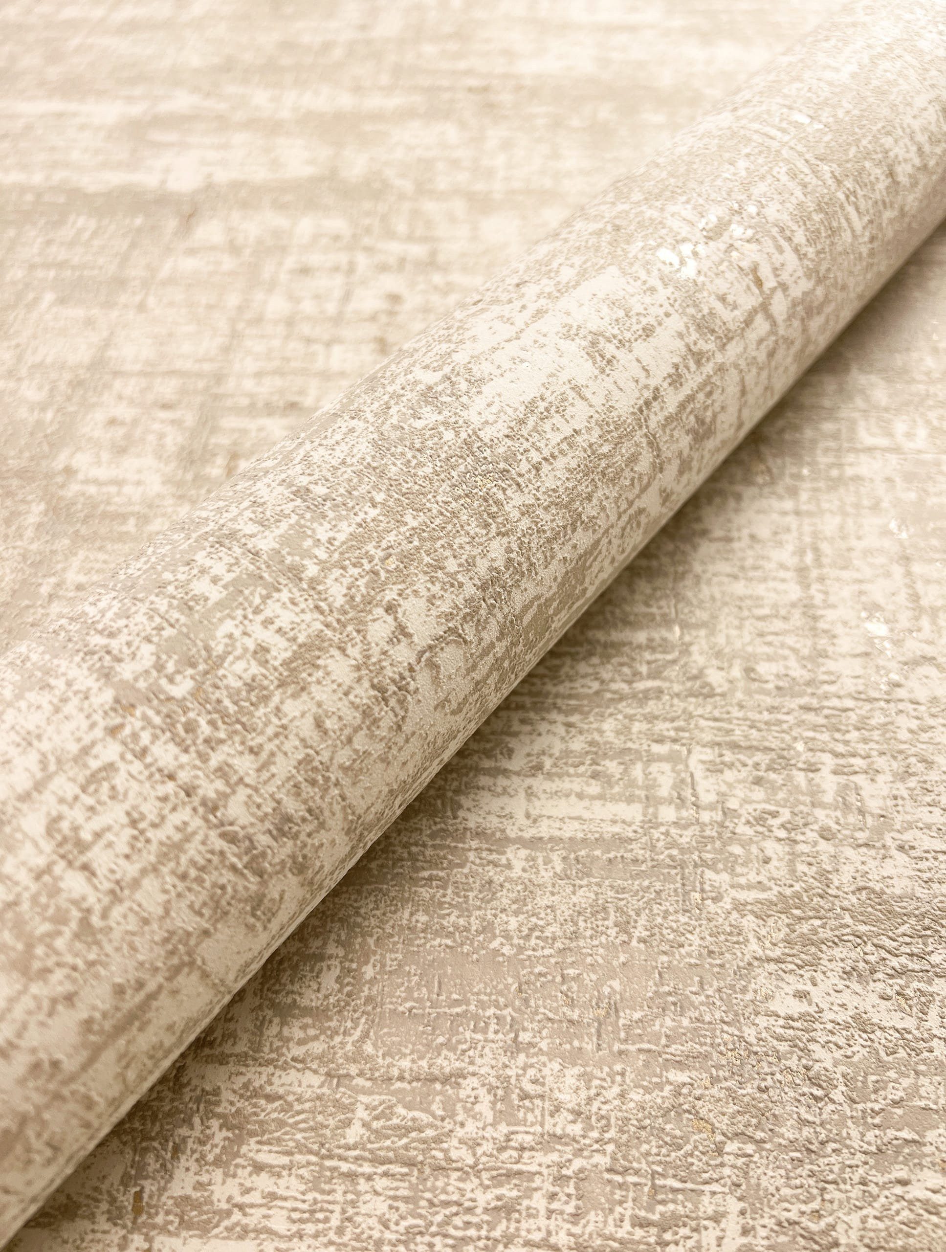 Newroom Vliestapete Bakary Beige Tapete Mustertapete Used-Look,Beton,Metall günstig online kaufen