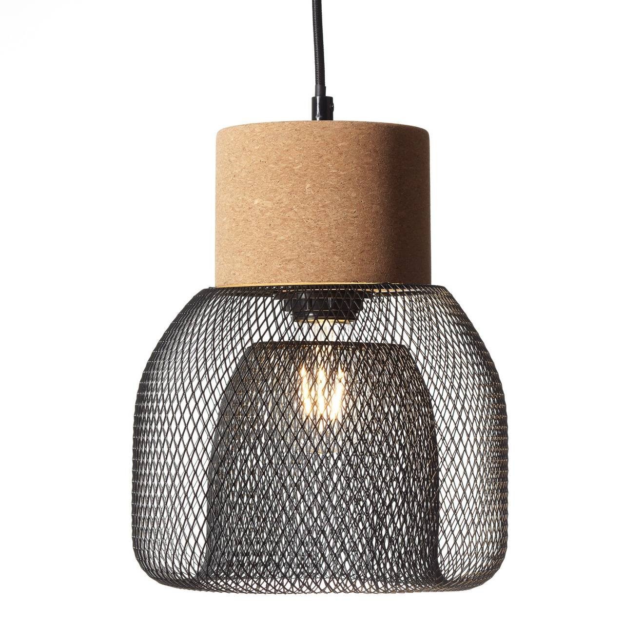 Brilliant Pendelleuchte Flaka, ohne Leuchtmittel, 1flg schwarz matt
